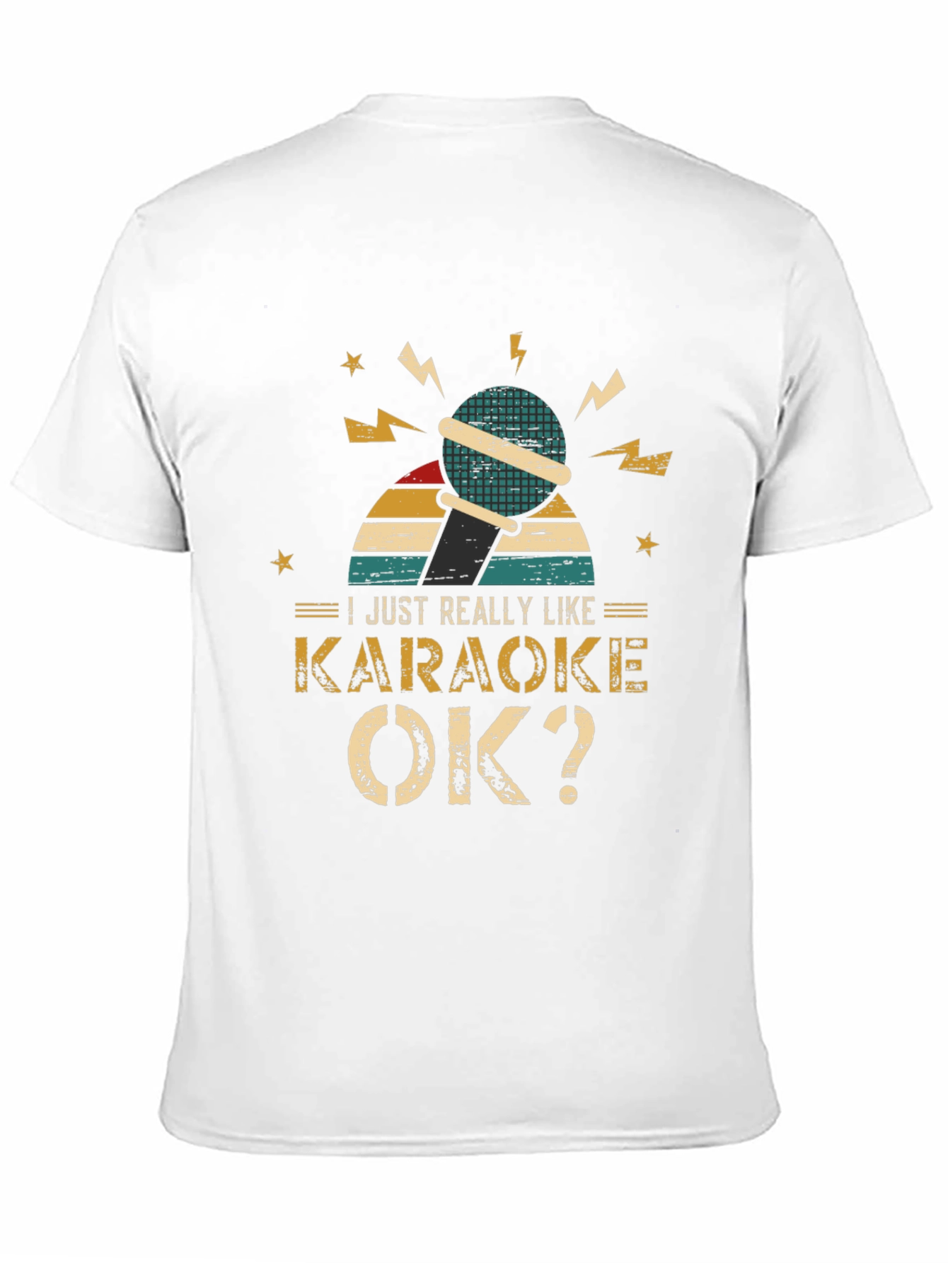 Karaoke Lover T-Shirt - Retro Microphone Design