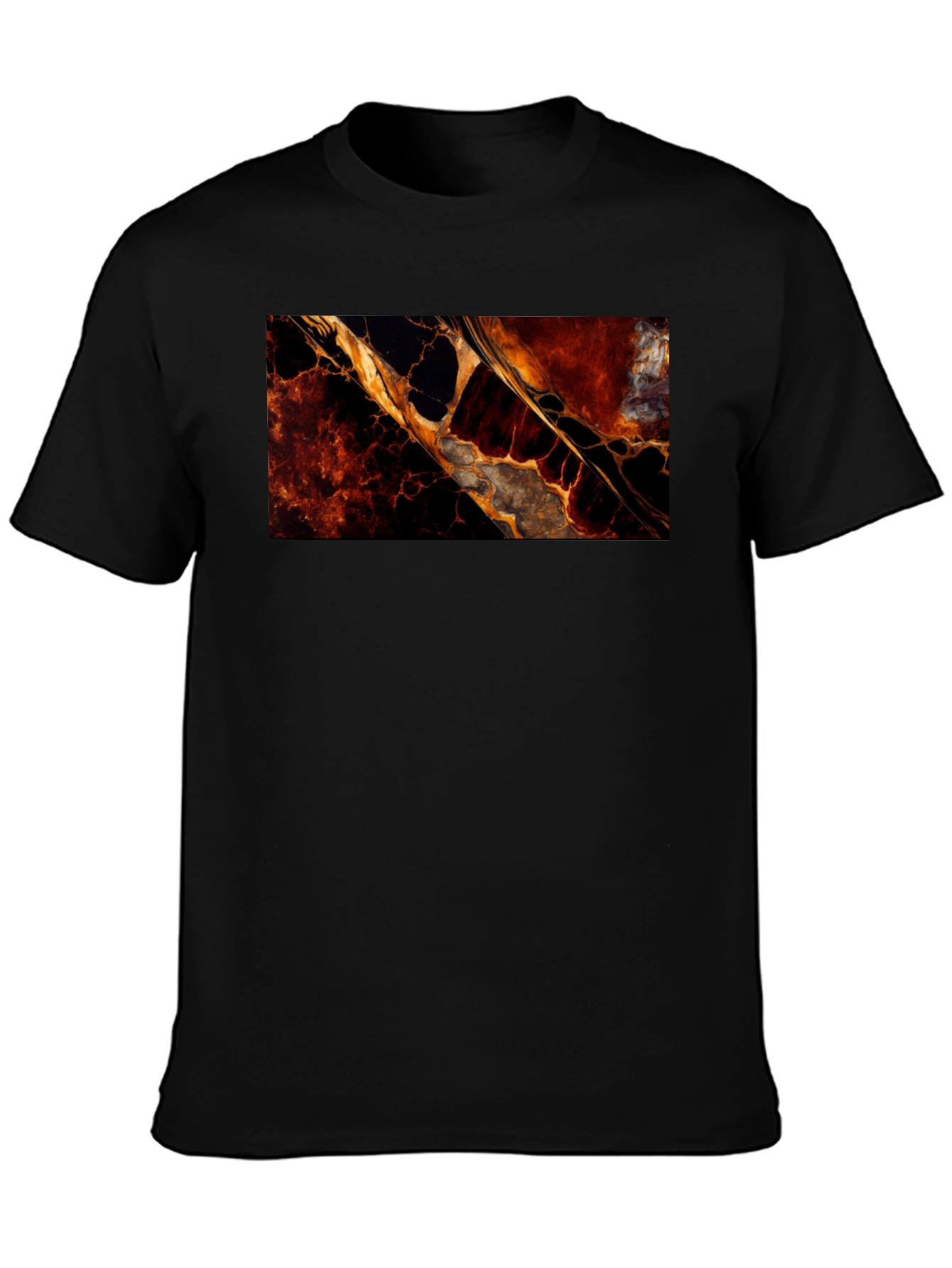 Abstract Lava Flow Graphic T-Shirt
