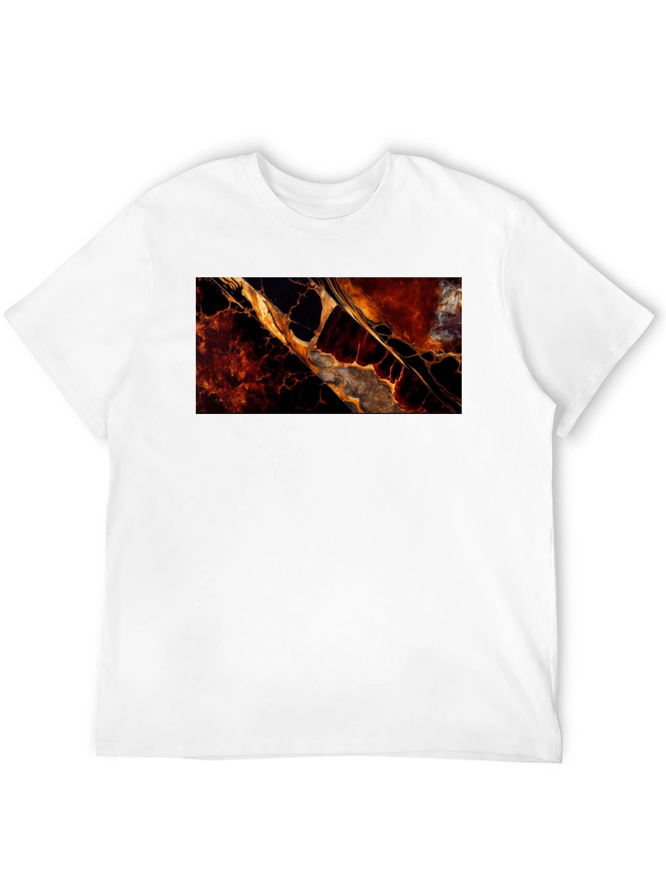 Abstract Lava Flow Graphic T-Shirt