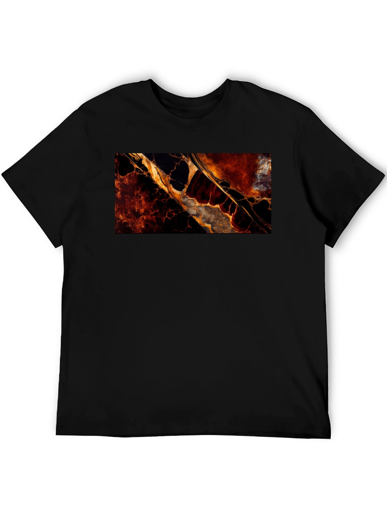 Abstract Lava Flow Graphic T-Shirt