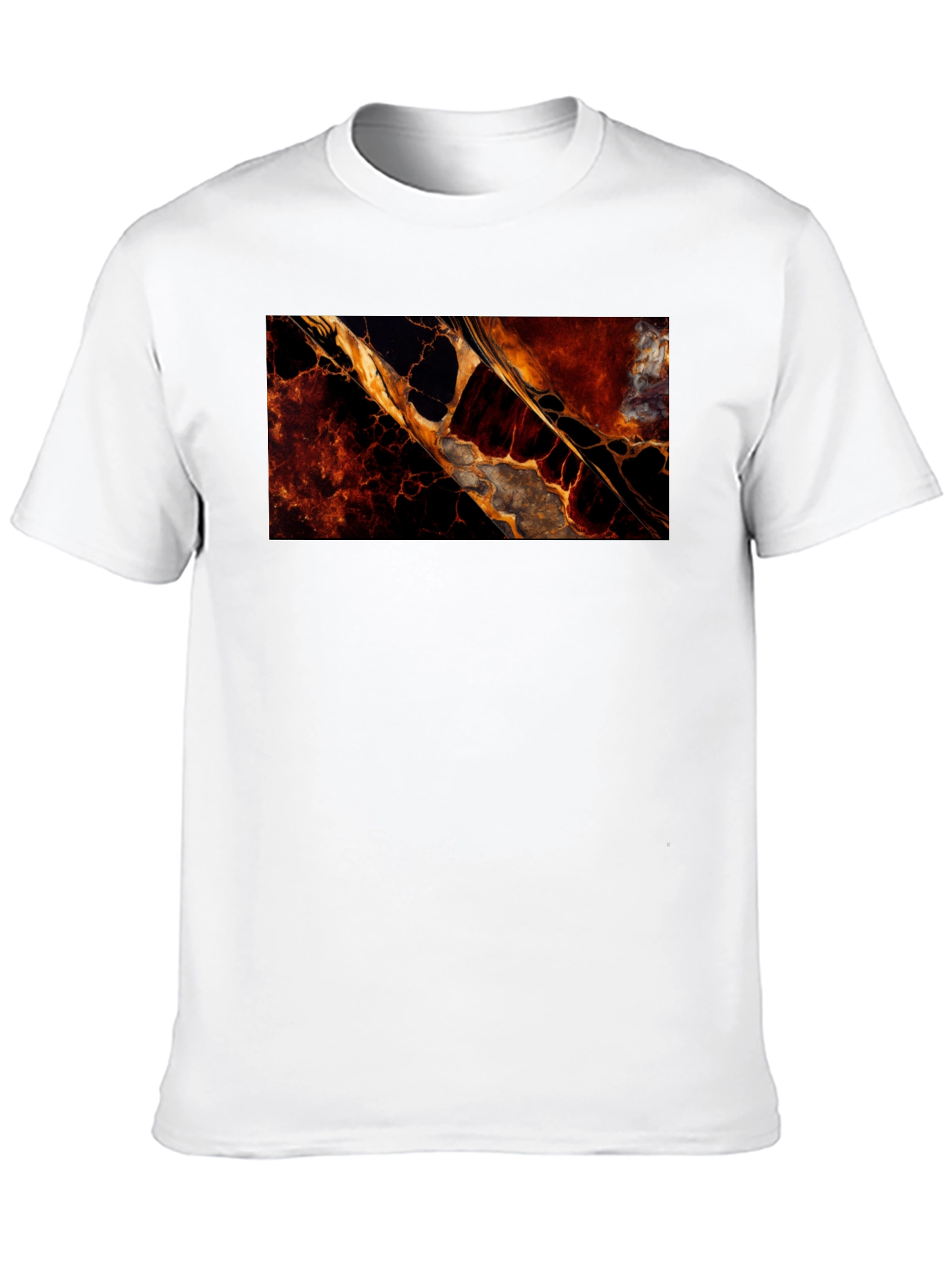 Abstract Lava Flow Graphic T-Shirt