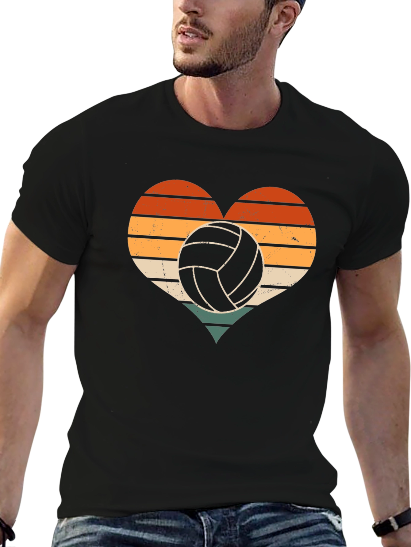 Volleyball Heart Graphic Tee