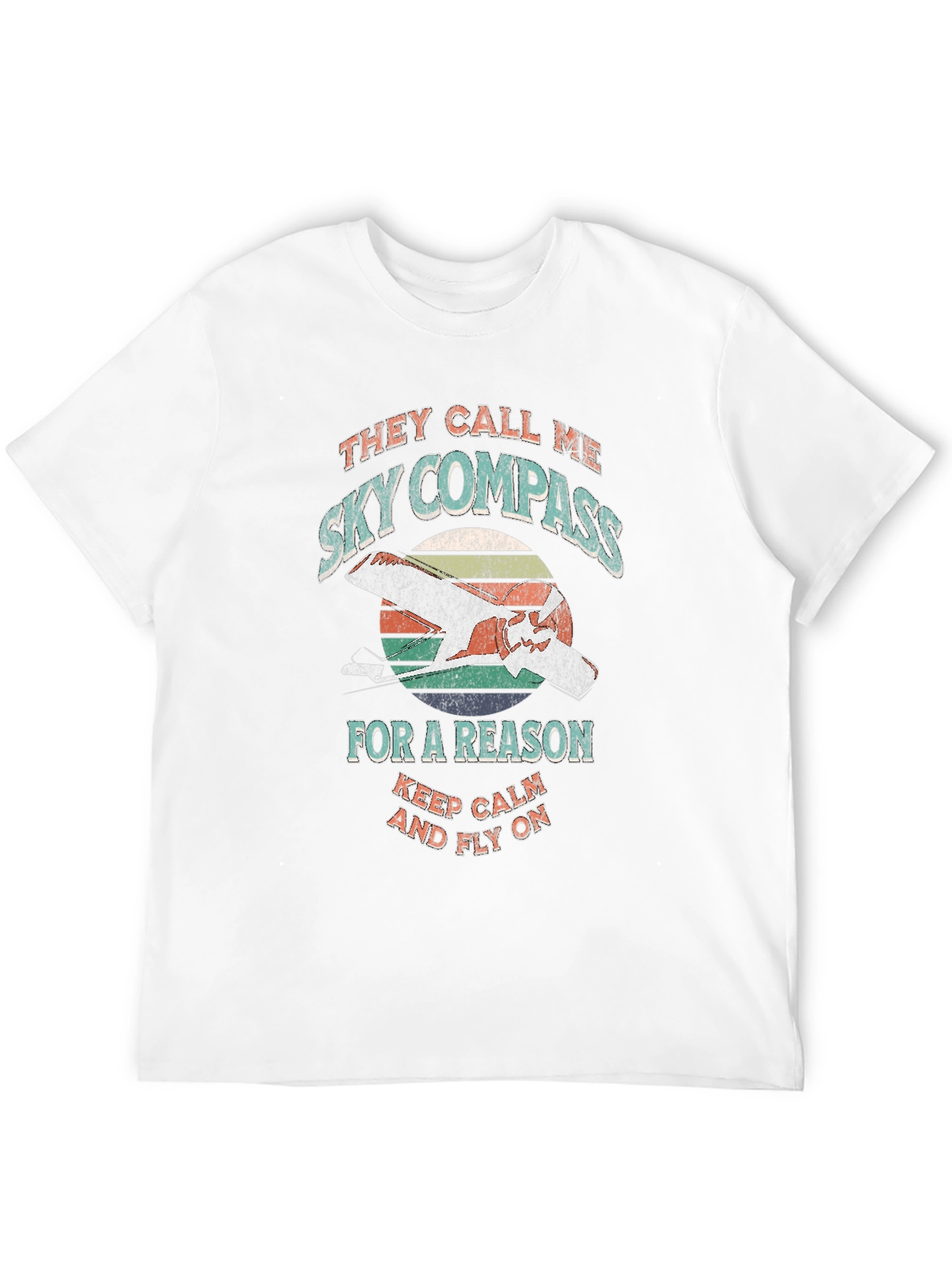 Sky Compass Retro Graphic T-Shirt