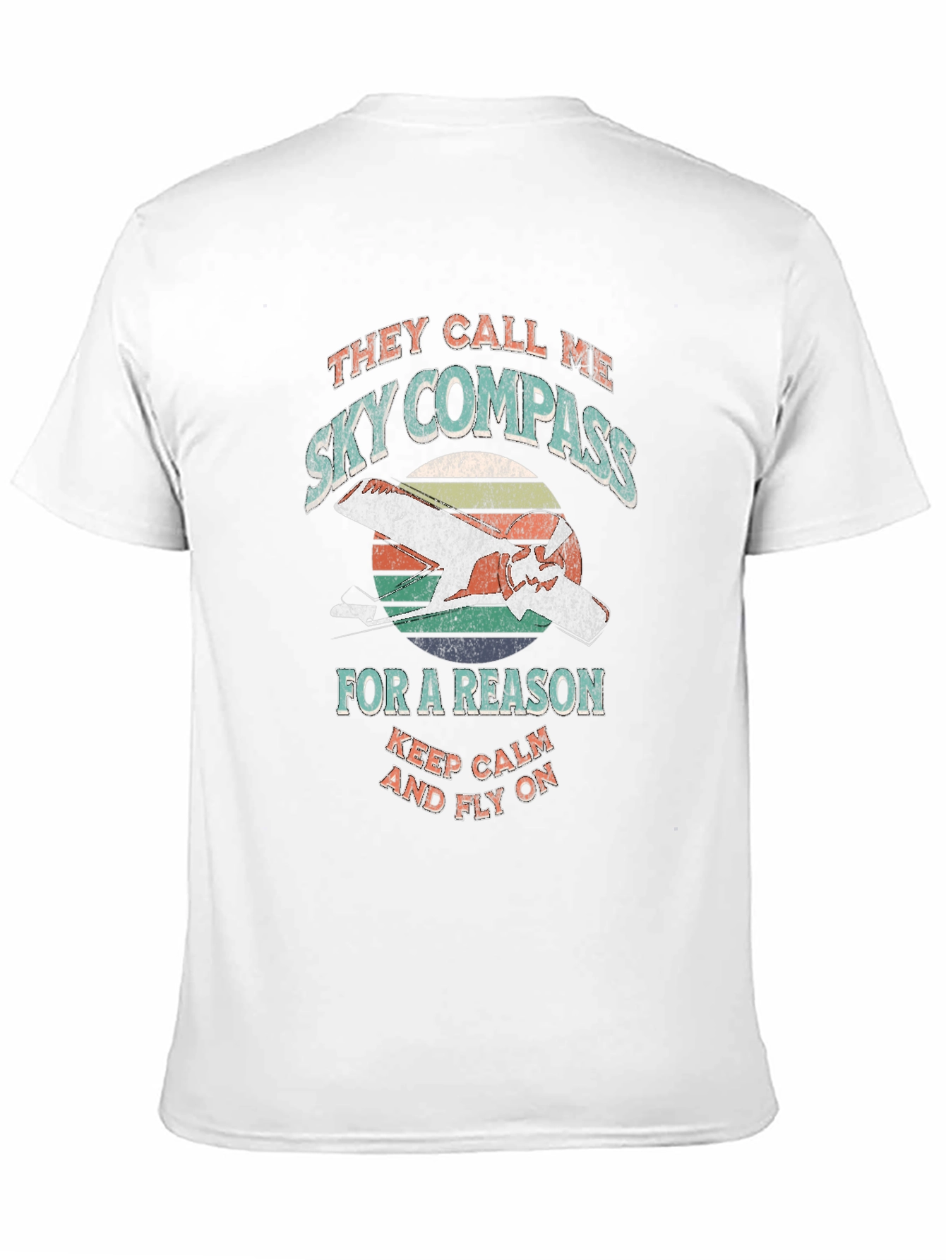 Sky Compass Retro Graphic T-Shirt