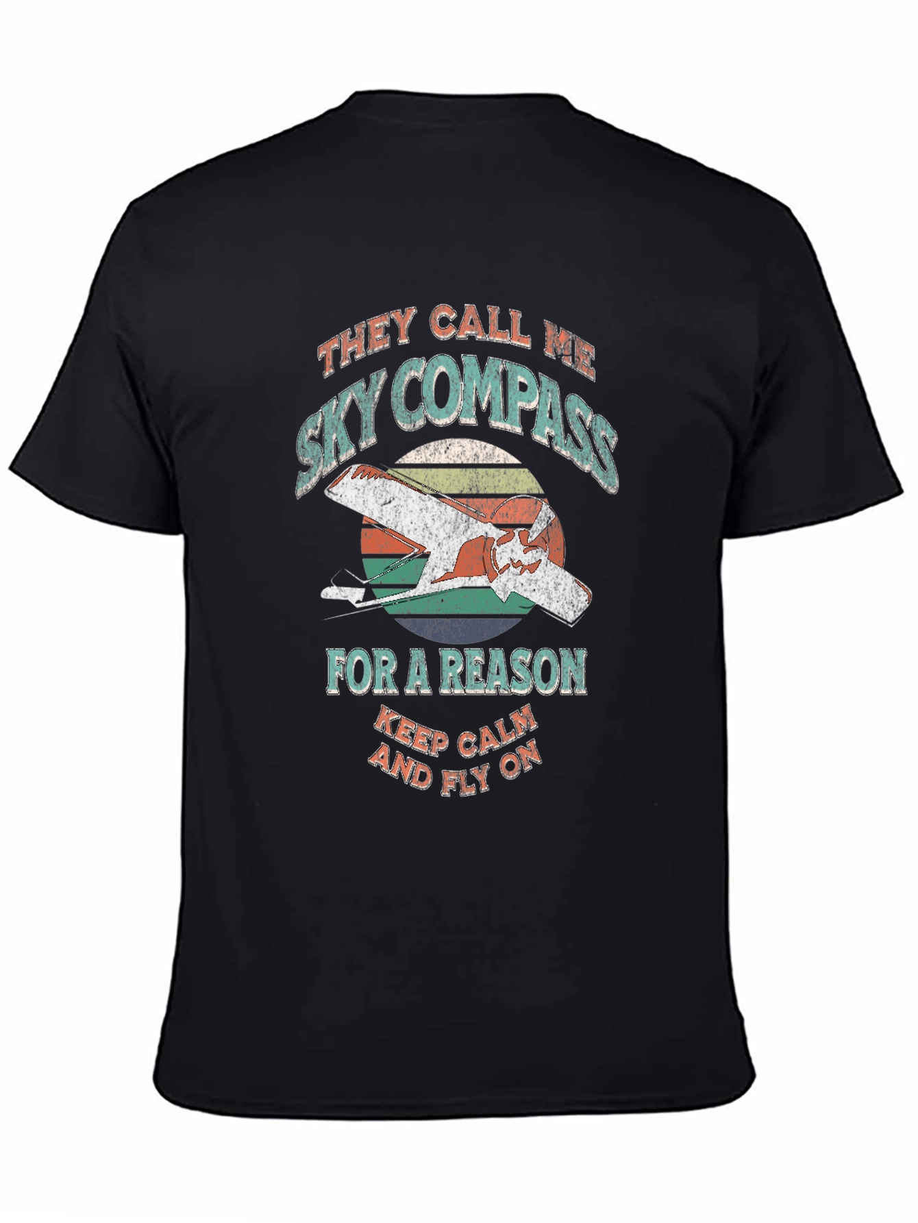 Sky Compass Retro Graphic T-Shirt