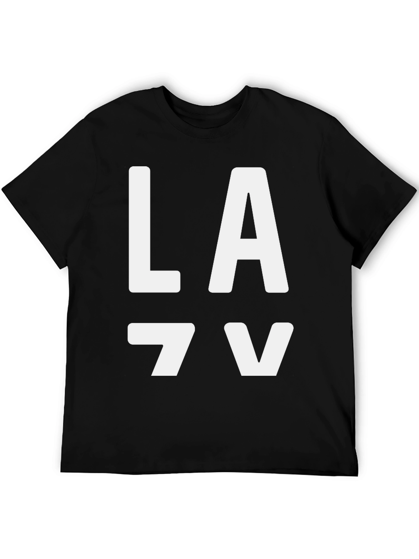 LA T-Shirt - Black Cotton Graphic Tee