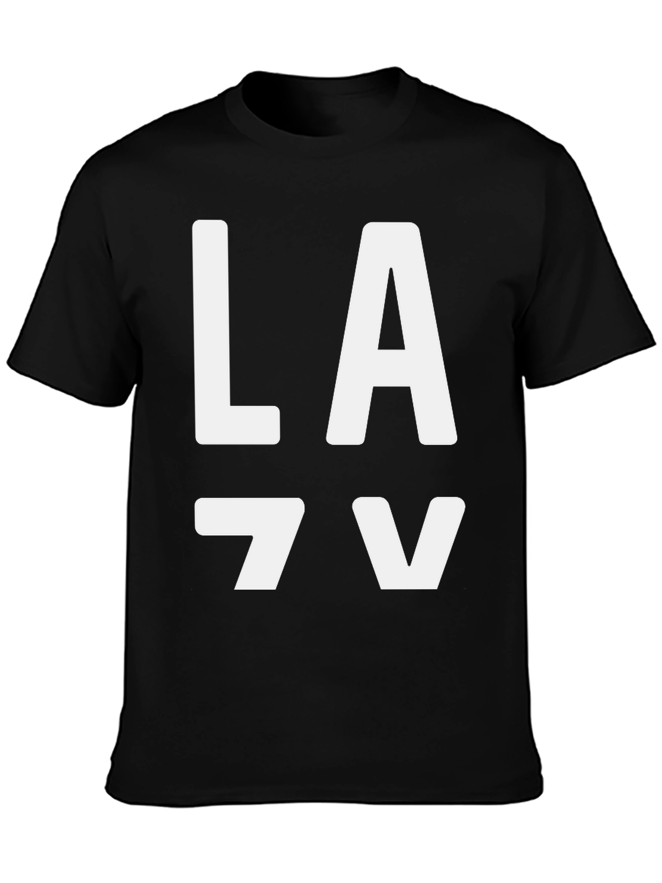 LA T-Shirt - Black Cotton Graphic Tee