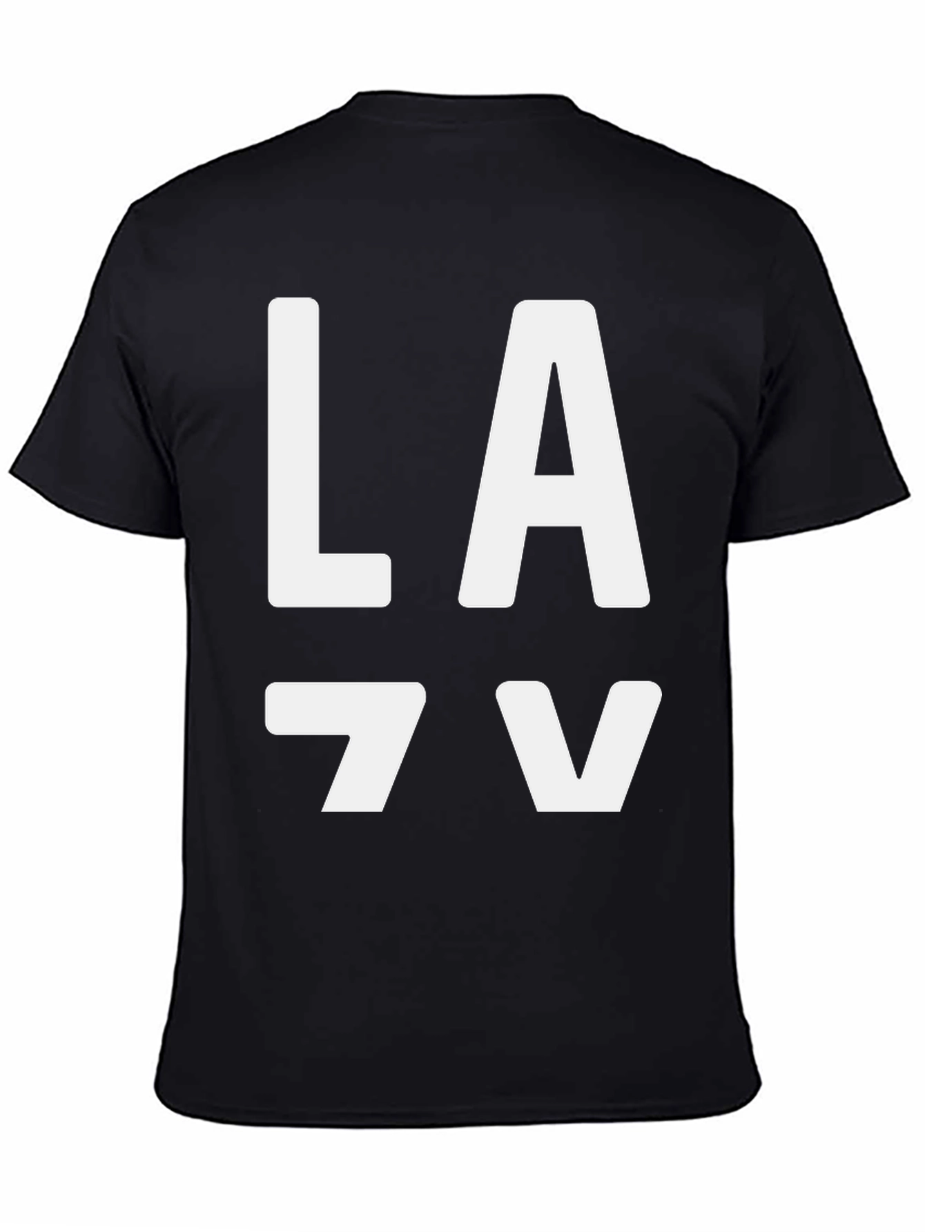 LA T-Shirt - Black Cotton Graphic Tee