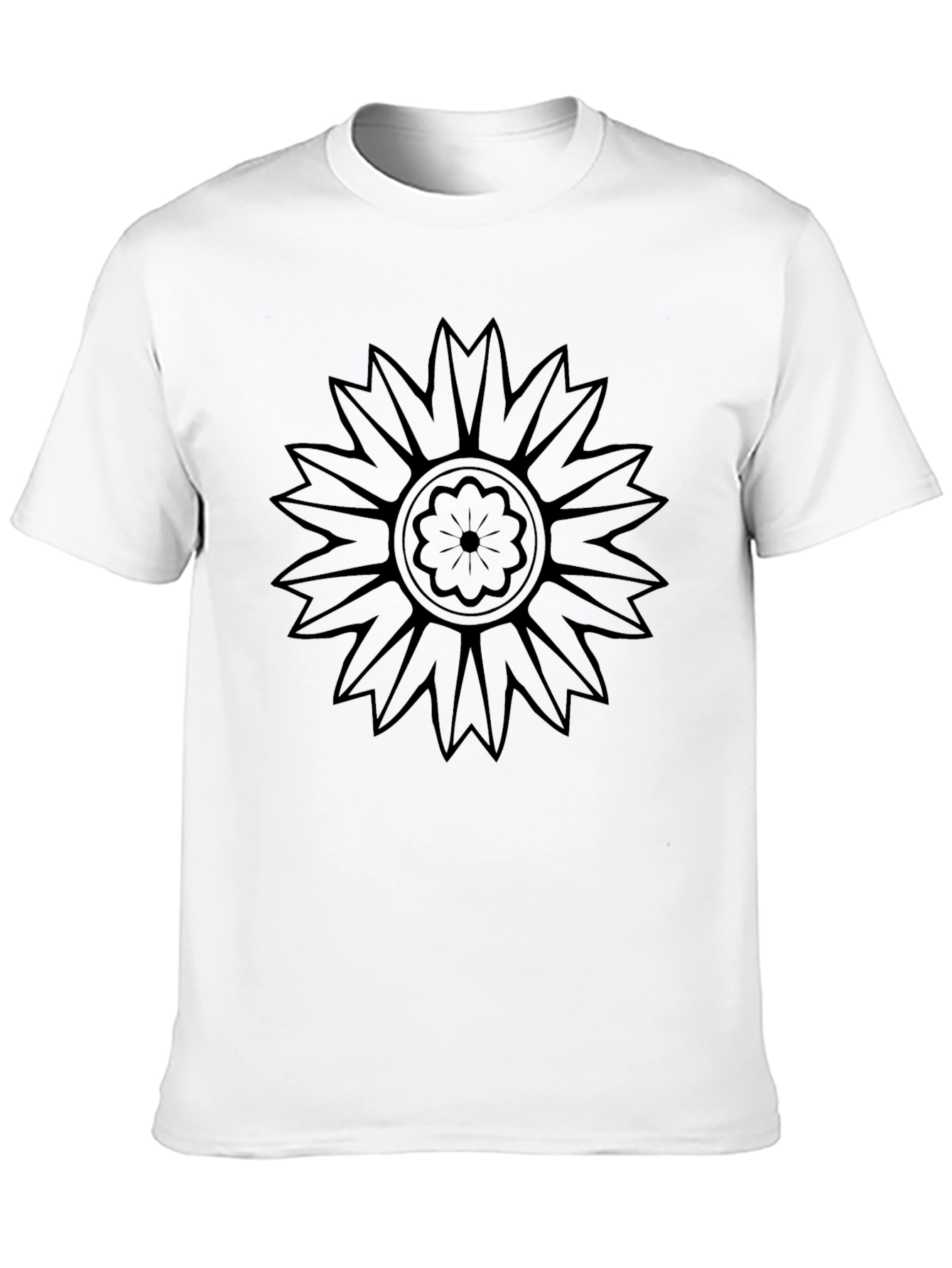Black Floral Graphic Print T-Shirt