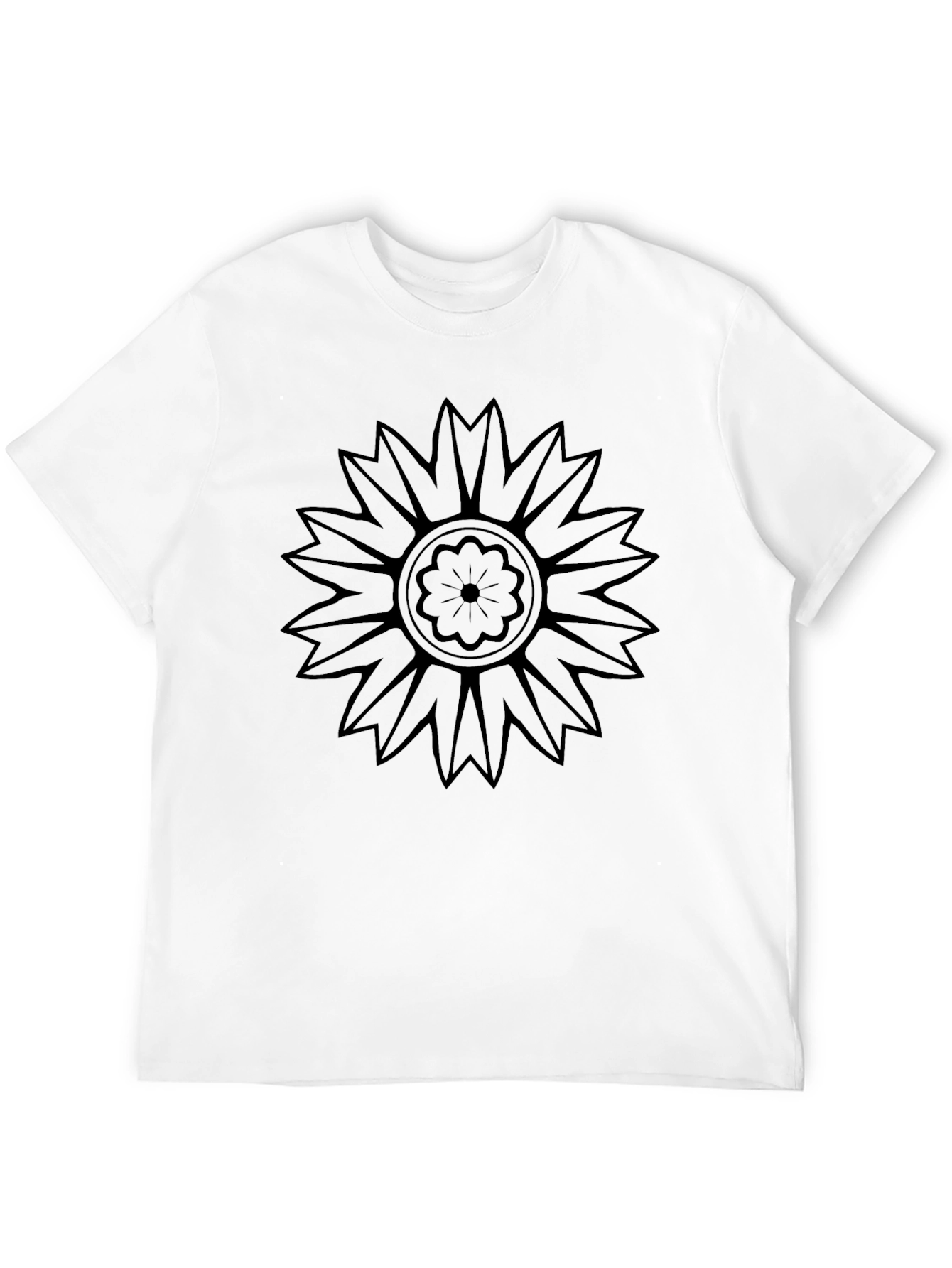 Black Floral Graphic Print T-Shirt