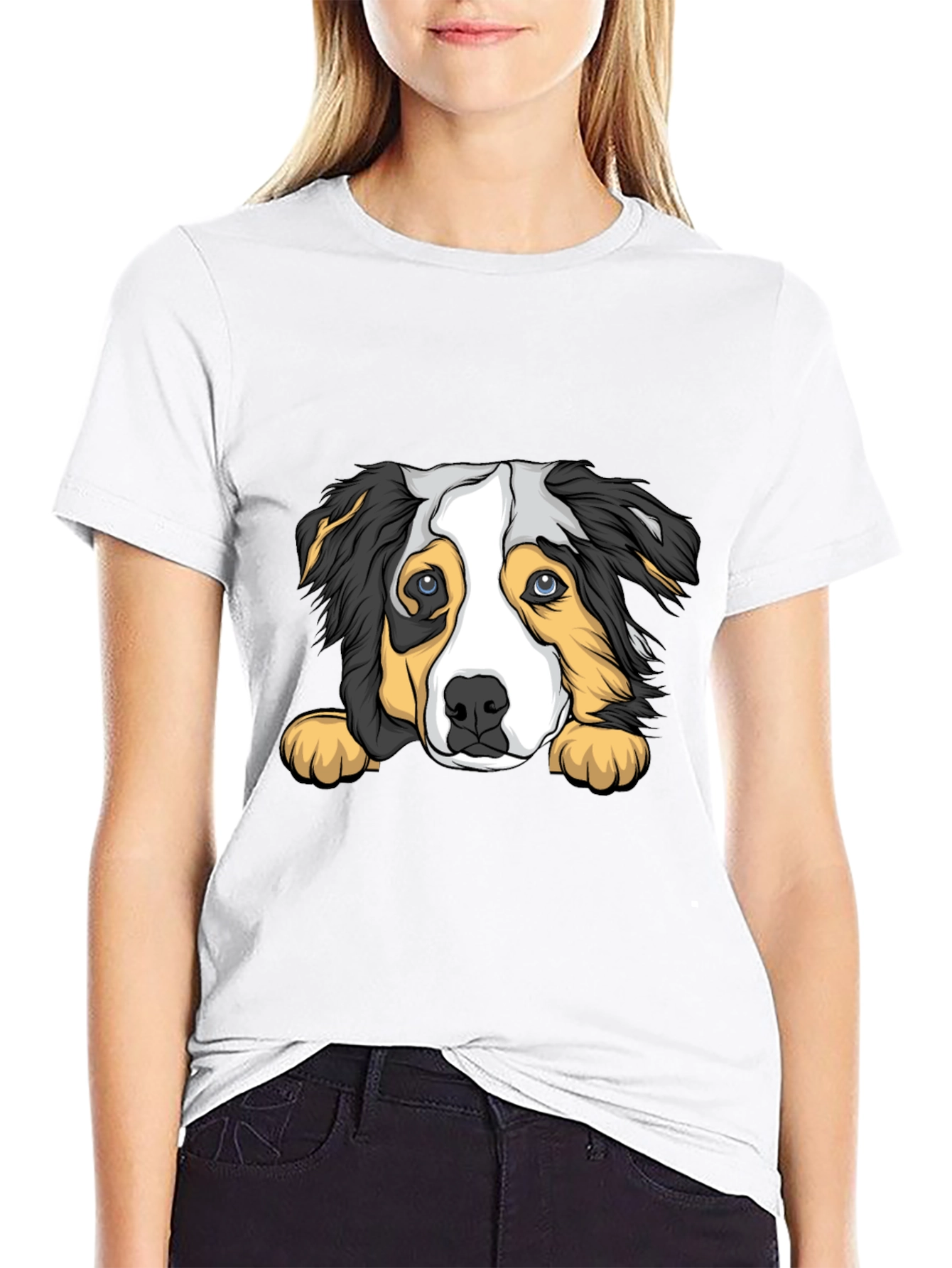 Dog Graphic Print T-Shirt