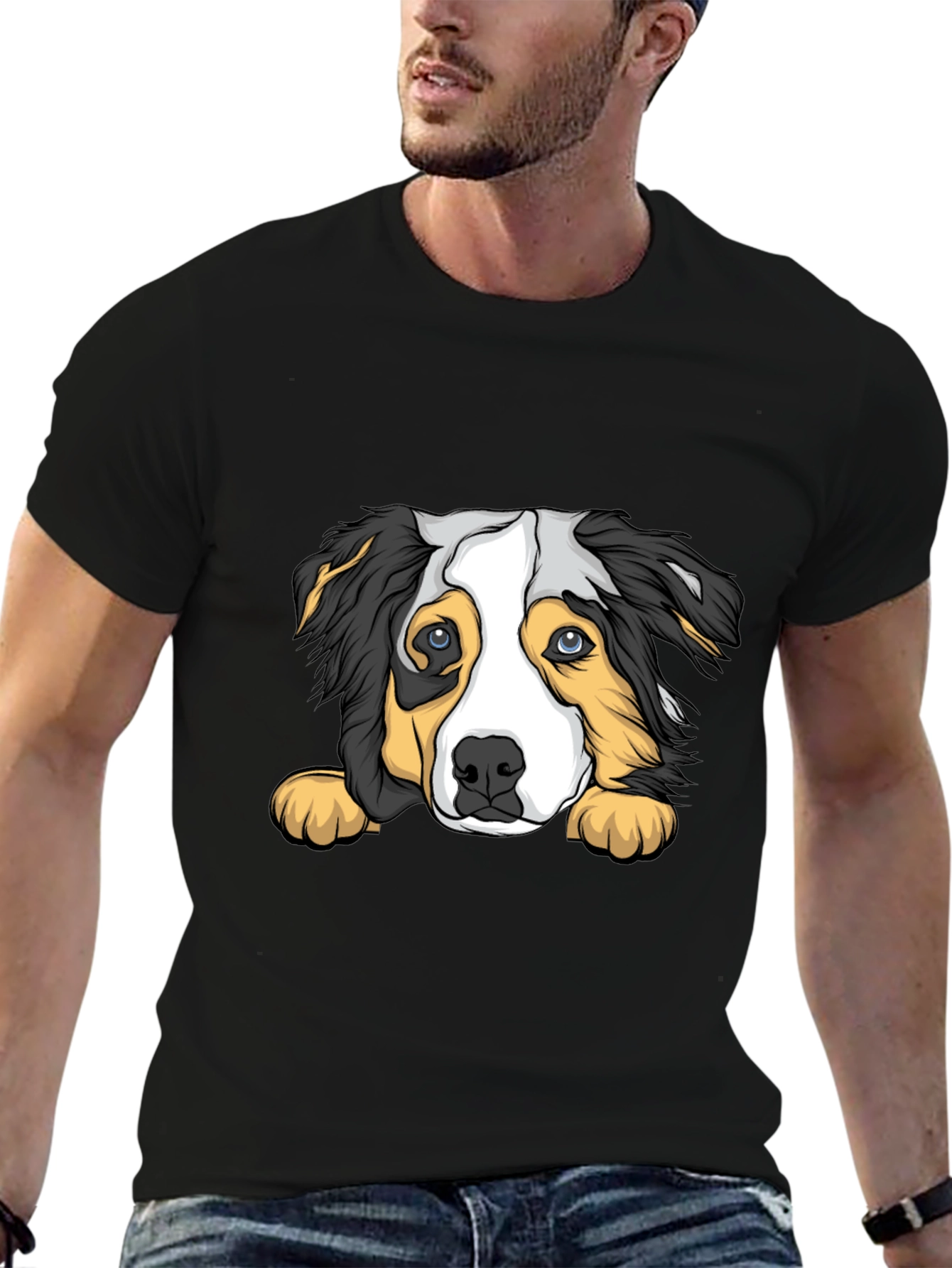 Dog Graphic Print T-Shirt