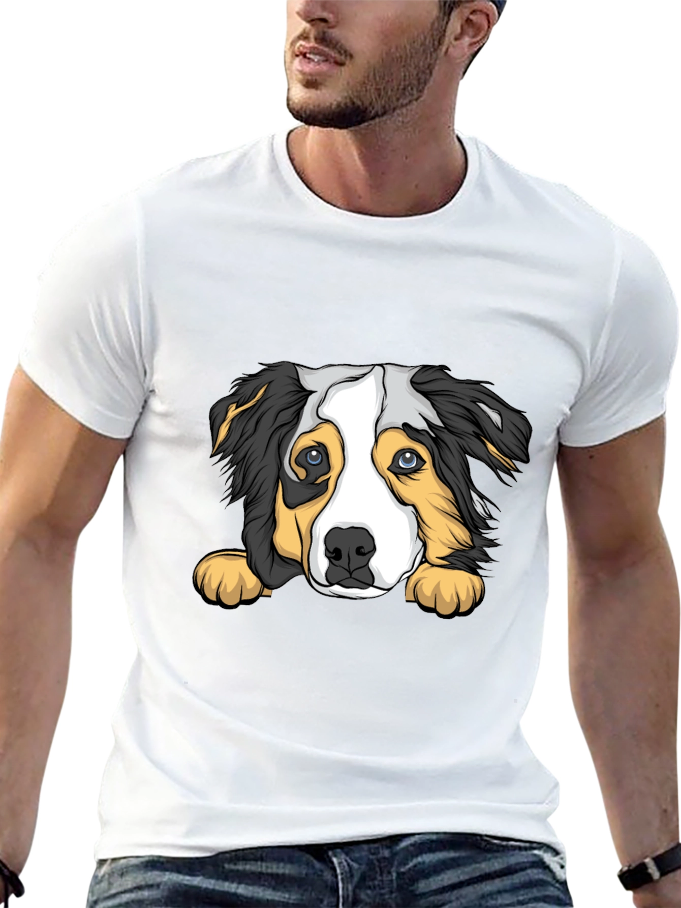 Dog Graphic Print T-Shirt