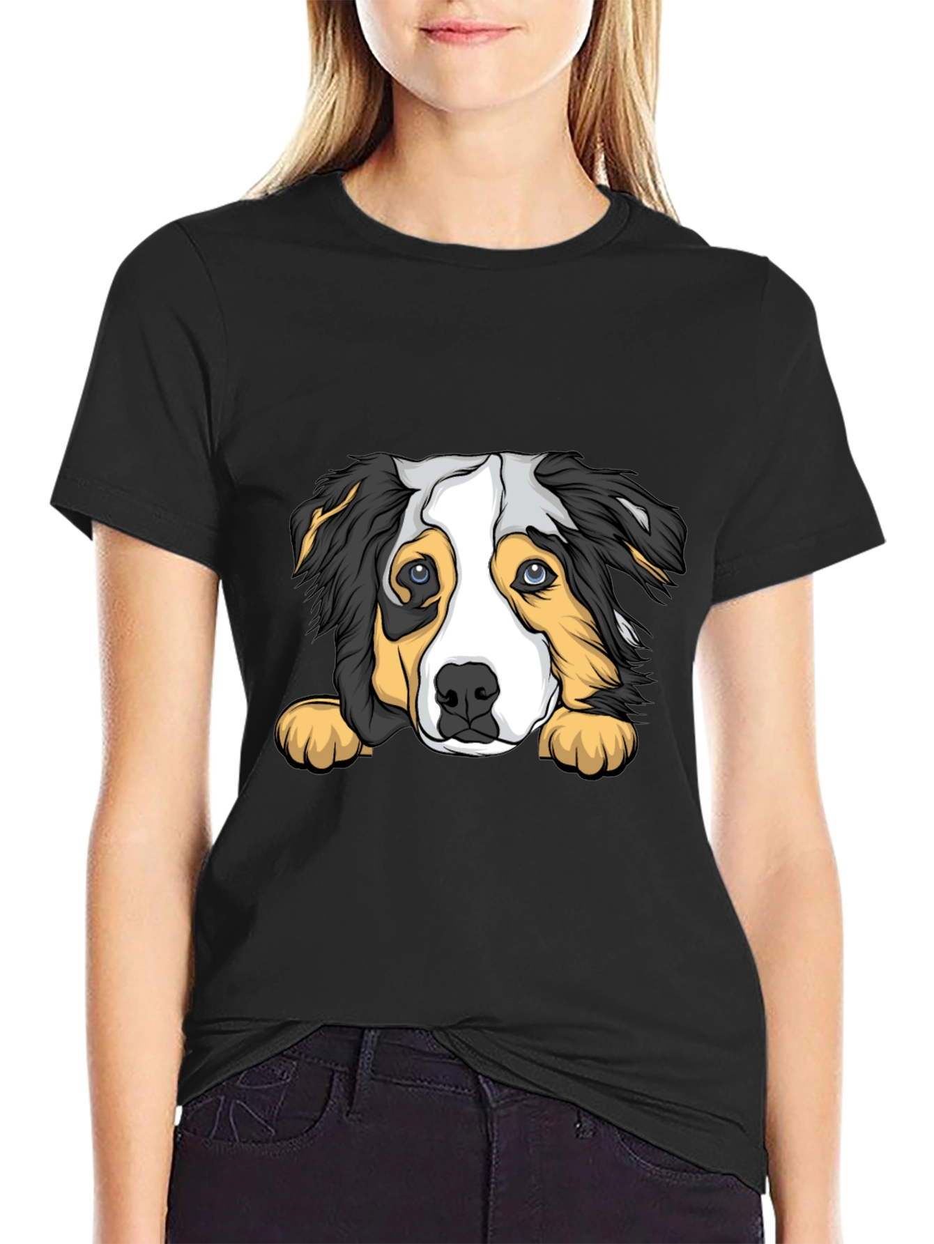 Dog Graphic Print T-Shirt