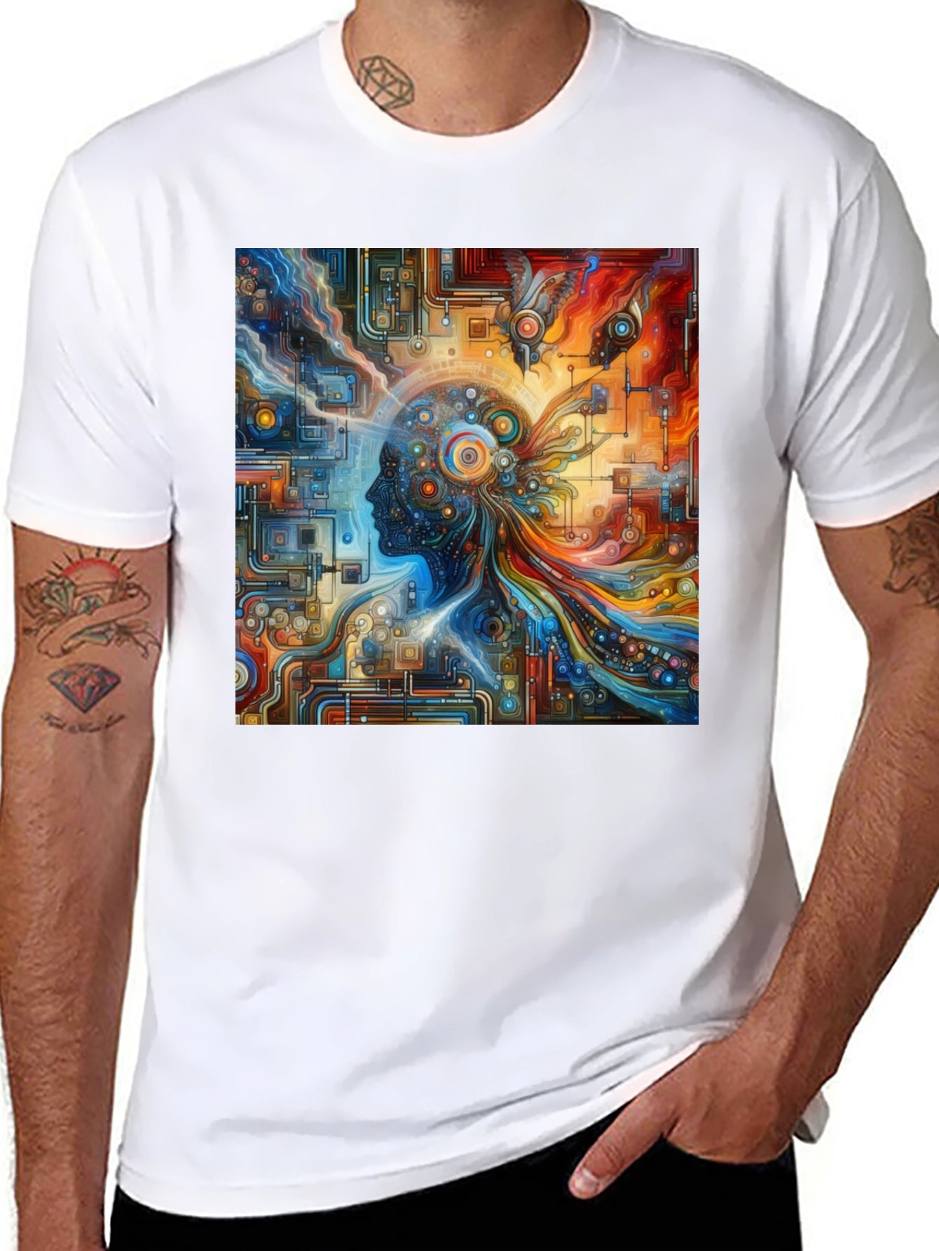 Abstract Mind T-Shirt - Artistic Graphic Tee