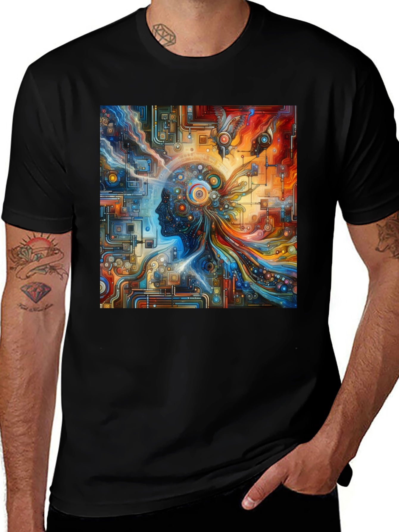 Abstract Mind T-Shirt - Artistic Graphic Tee