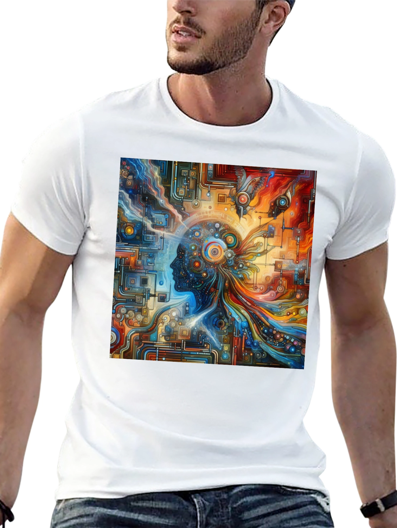 Abstract Mind T-Shirt - Artistic Graphic Tee