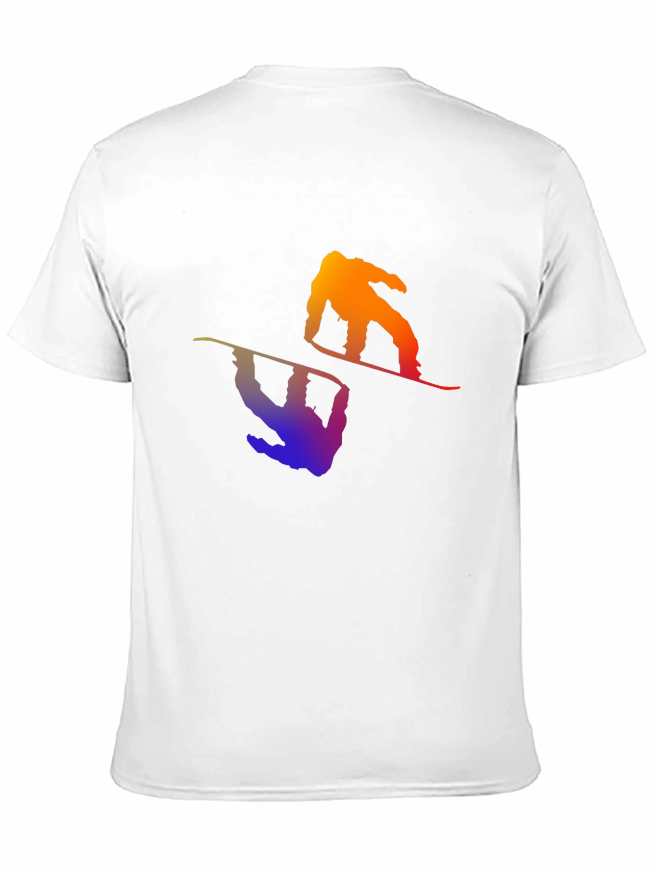 Gradient Snowboarder Graphic Tee - Stylish & Unique