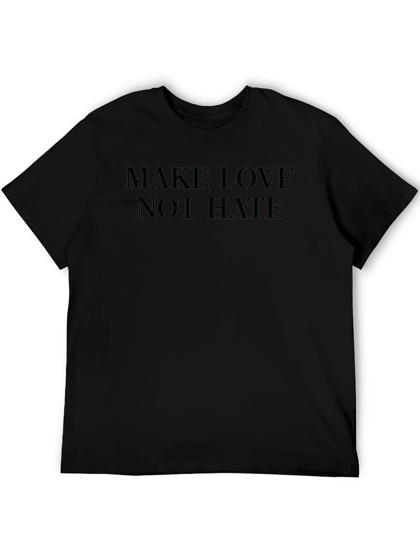 Make Love Not Hate Black T-Shirt