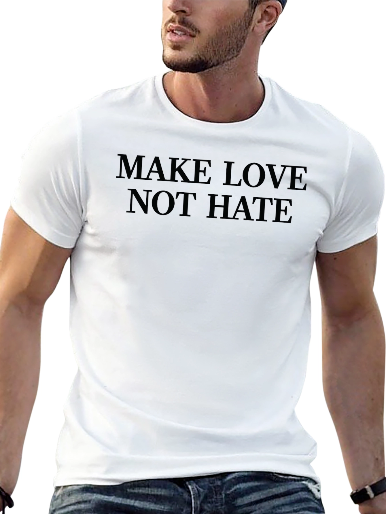 Make Love Not Hate Black T-Shirt