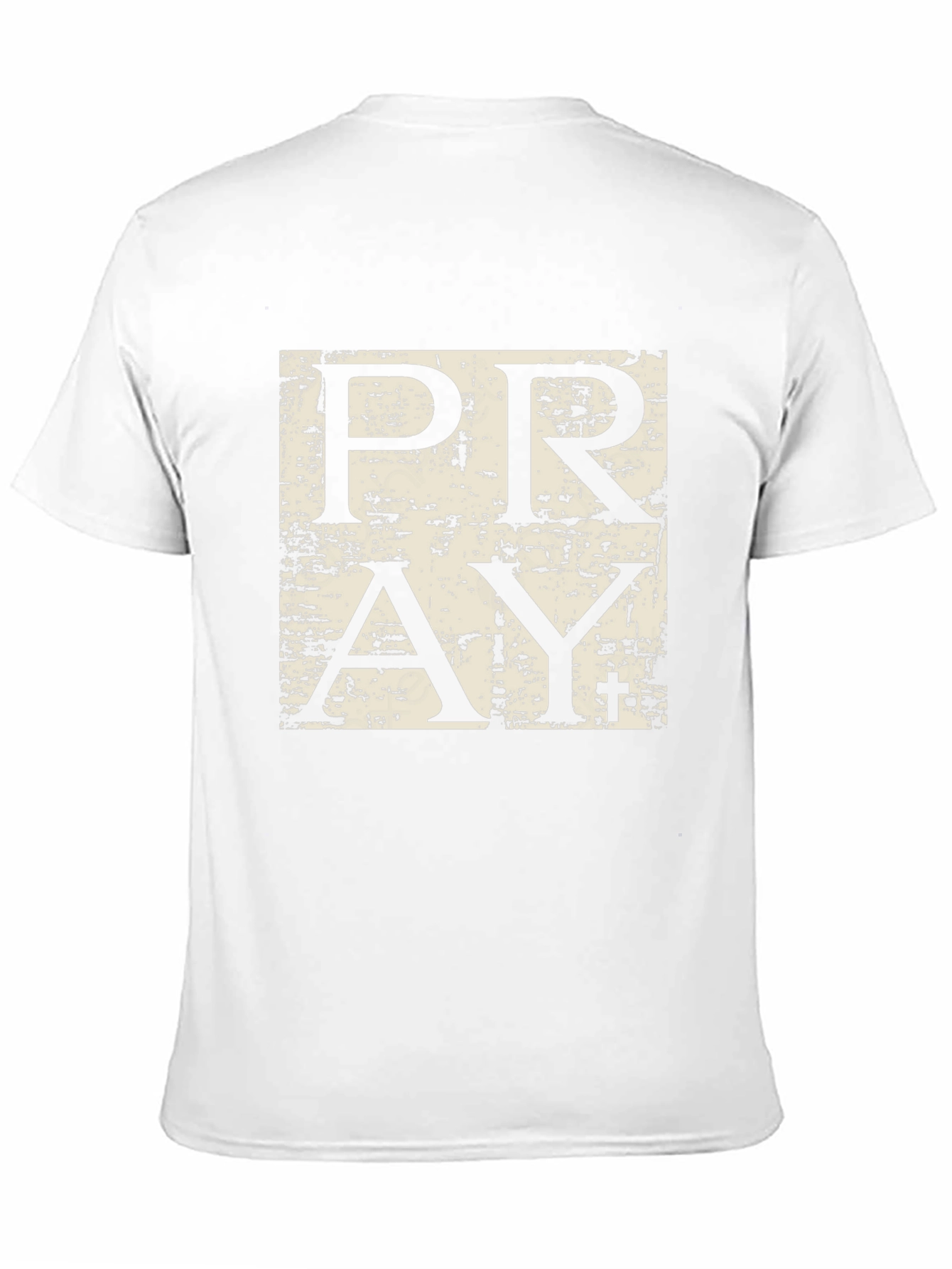 Pray Graphic Tee - Black Cotton Casual T-Shirt
