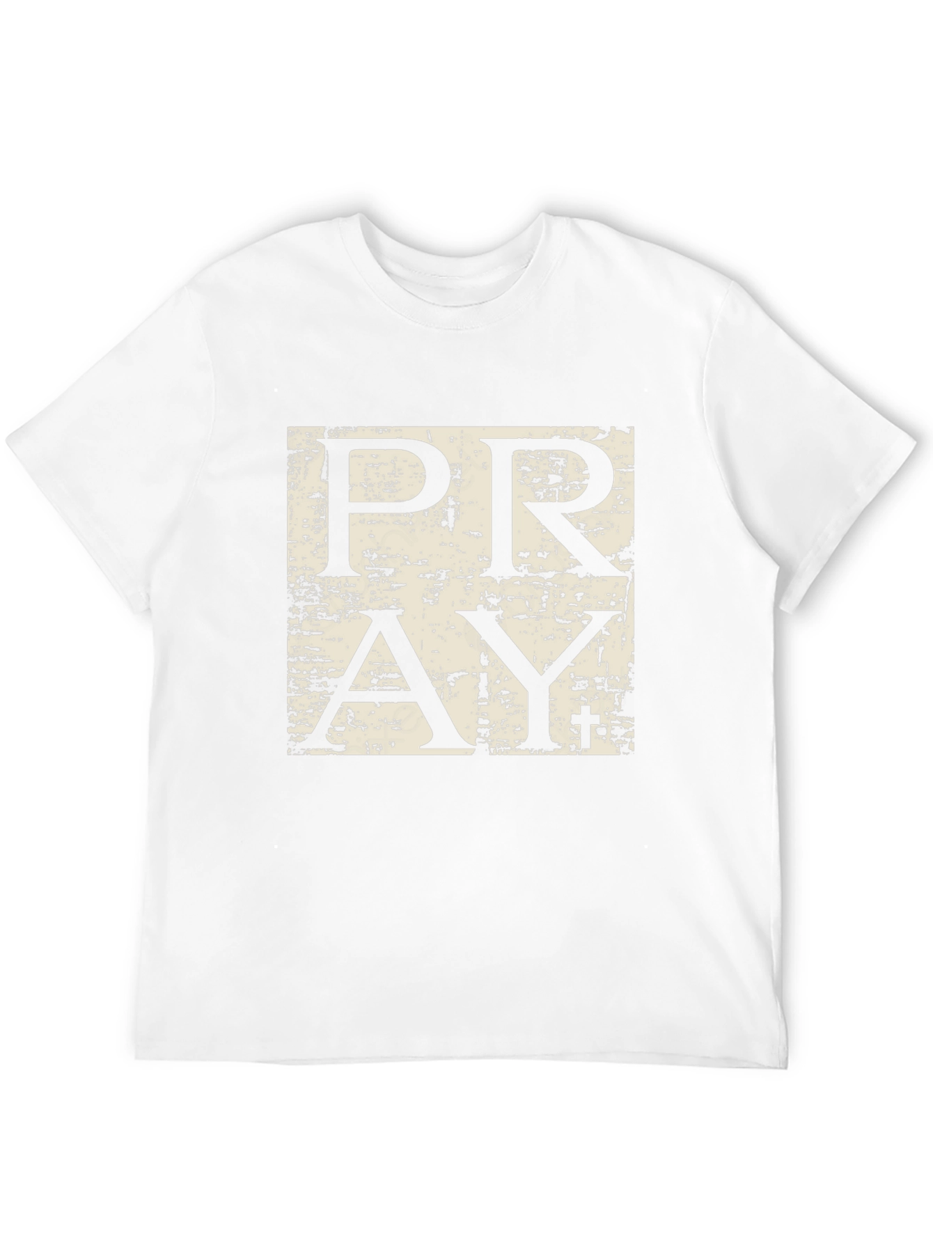 Pray Graphic Tee - Black Cotton Casual T-Shirt