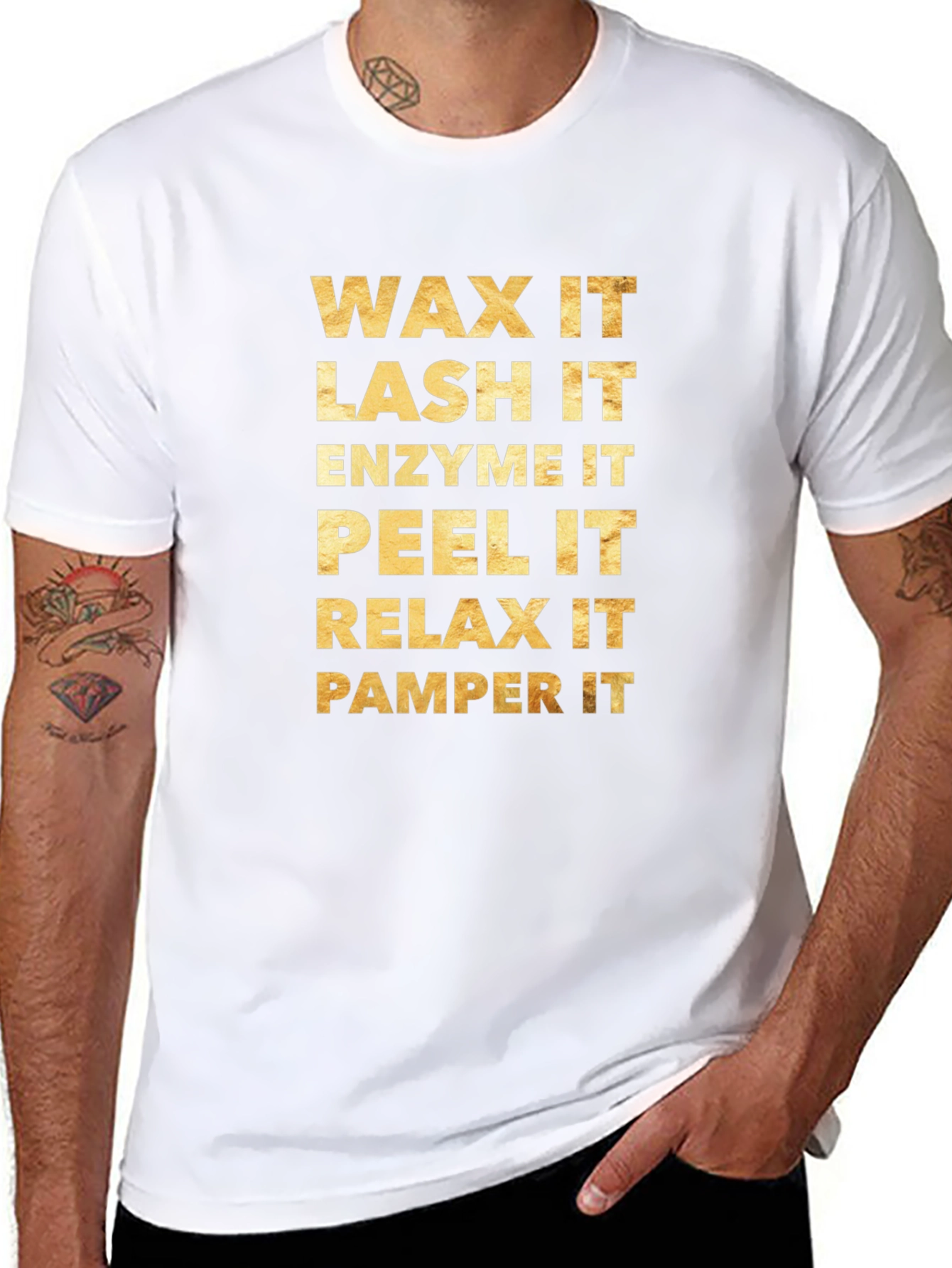 Wax Lash Enzyme Peel Relax Pamper T-Shirt