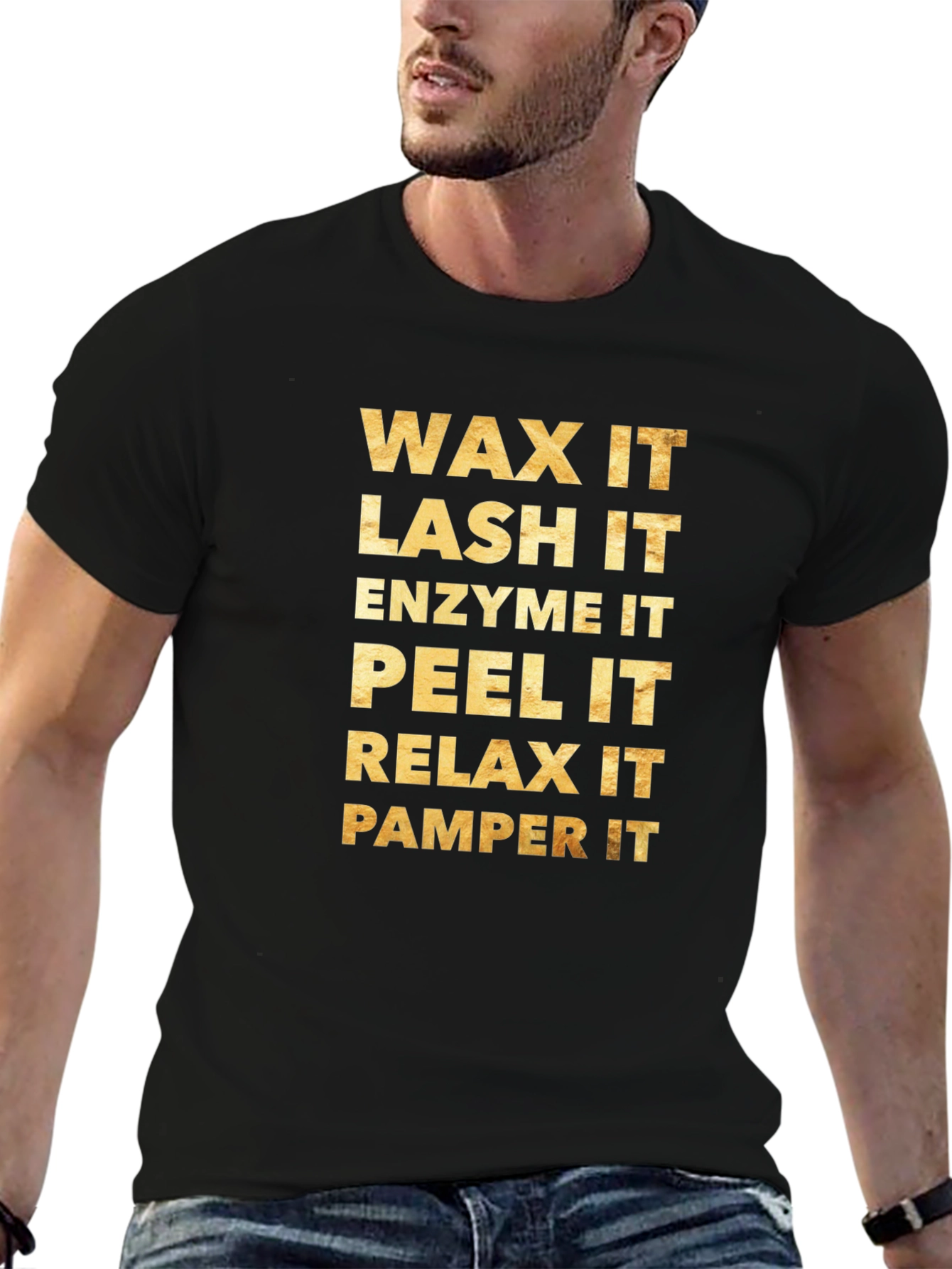 Wax Lash Enzyme Peel Relax Pamper T-Shirt