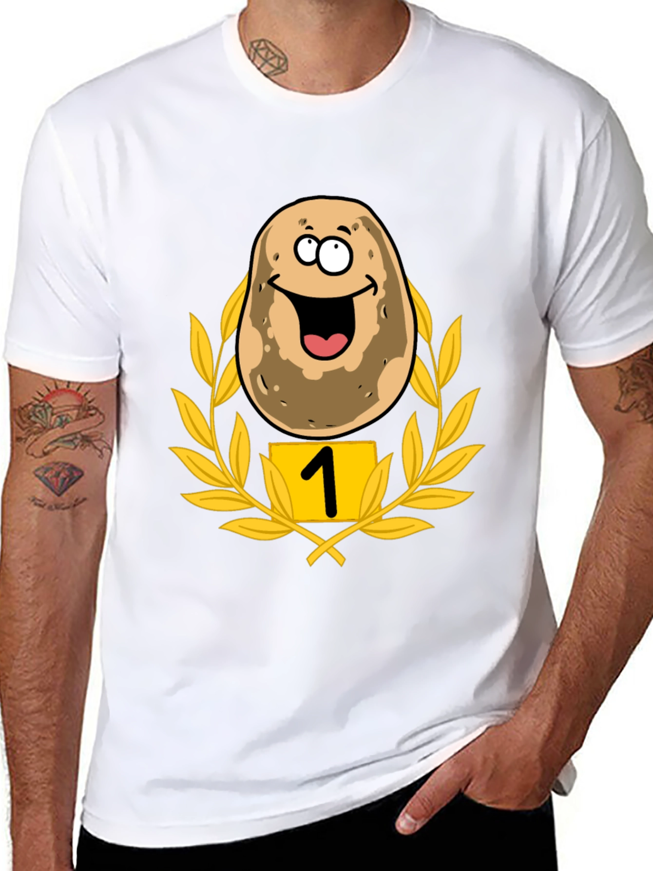 Funny Number One Potato T-Shirt