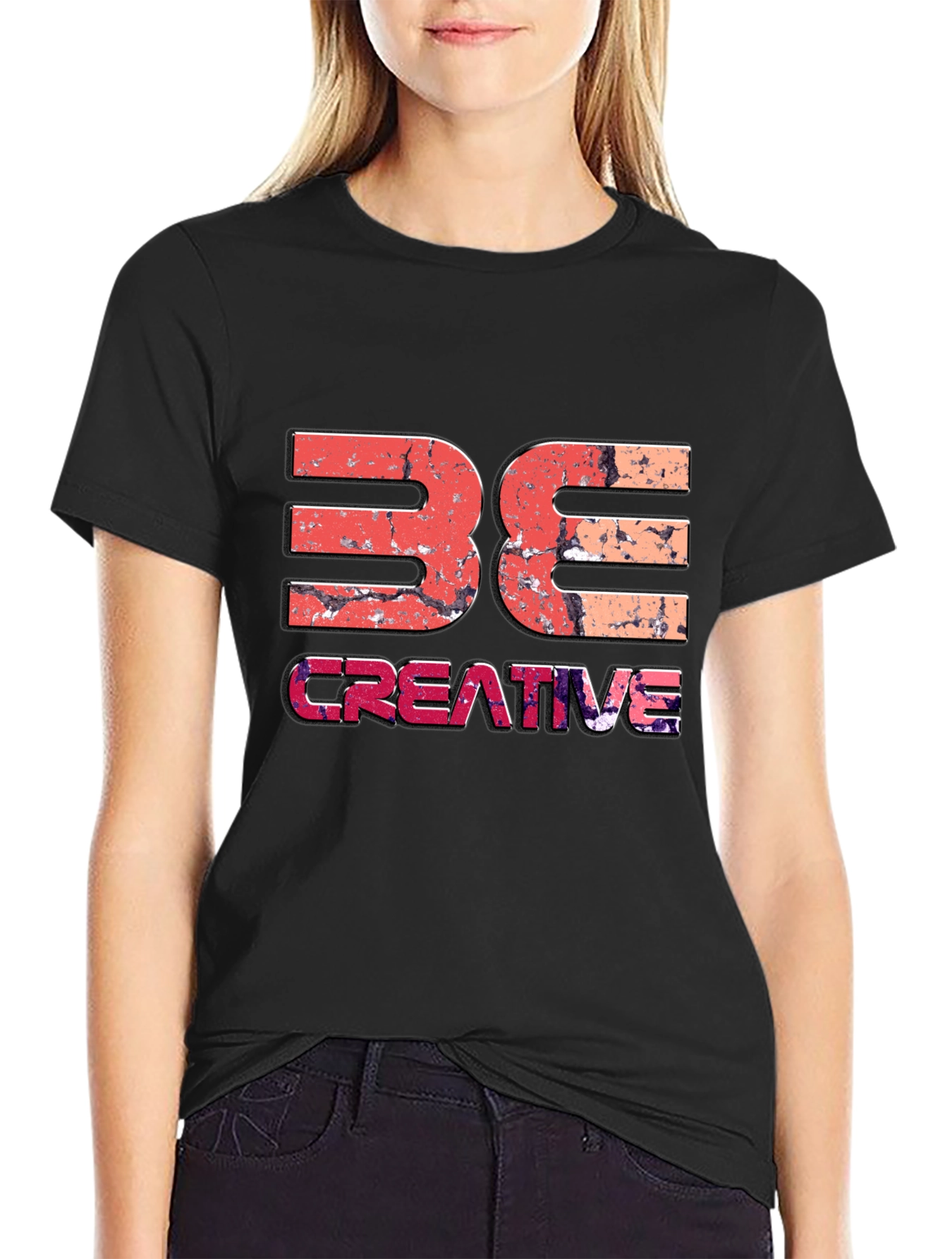 Be Creative Graphic Tee - Black Unisex T-Shirt