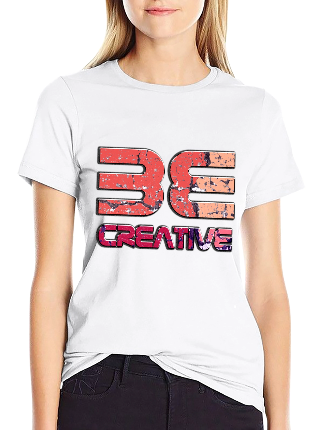 Be Creative Graphic Tee - Black Unisex T-Shirt