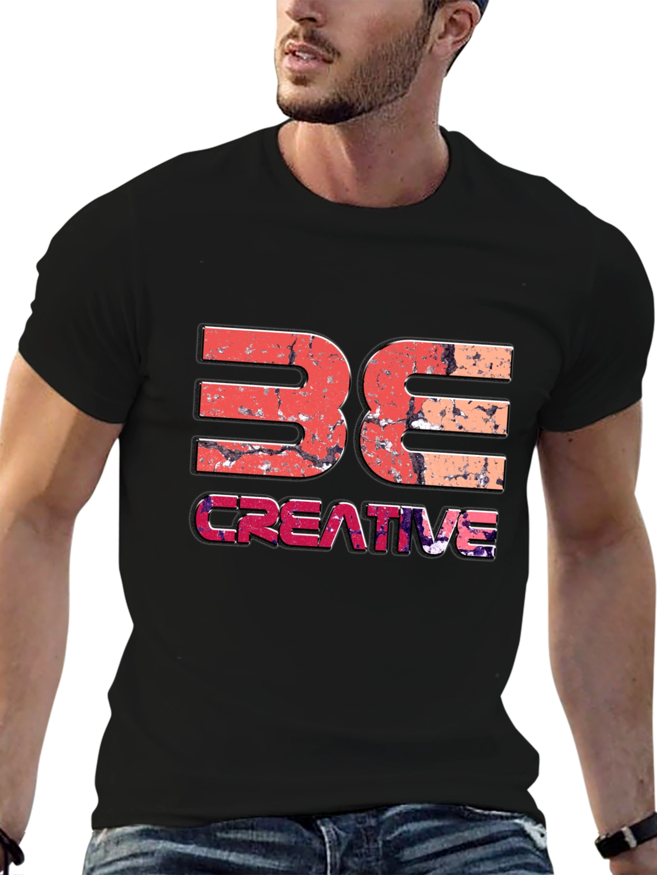 Be Creative Graphic Tee - Black Unisex T-Shirt