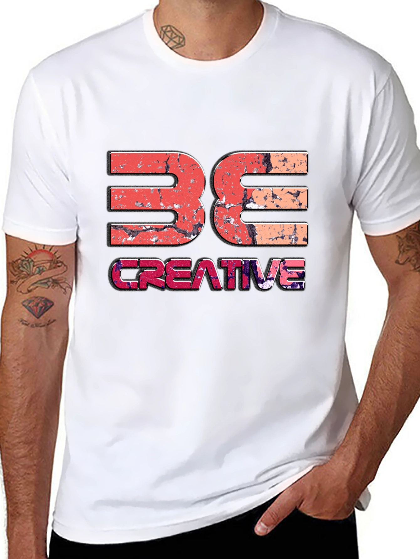 Be Creative Graphic Tee - Black Unisex T-Shirt