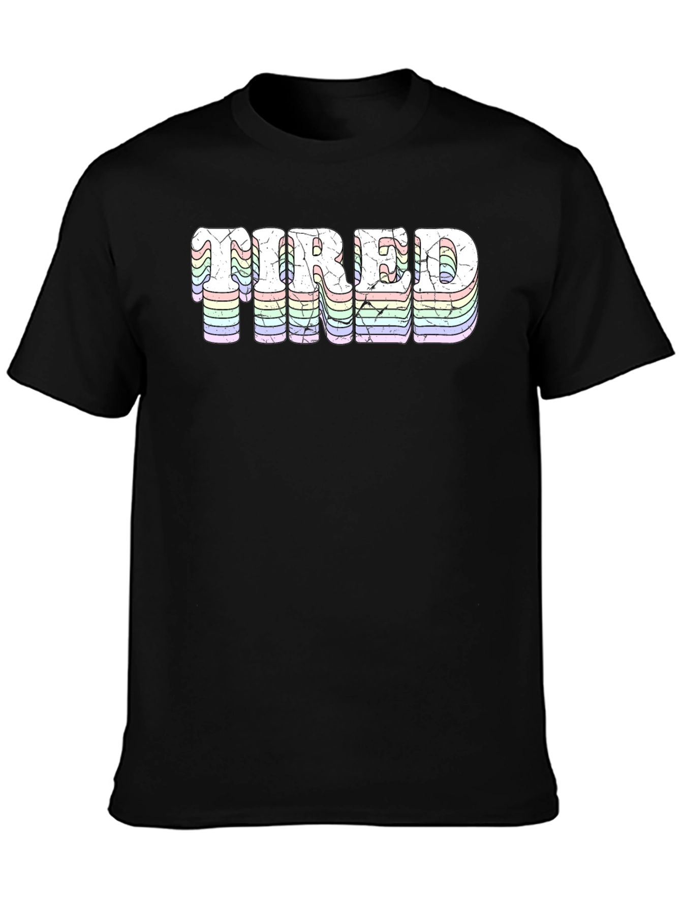 Tired T-Shirt - Retro Pastel Design