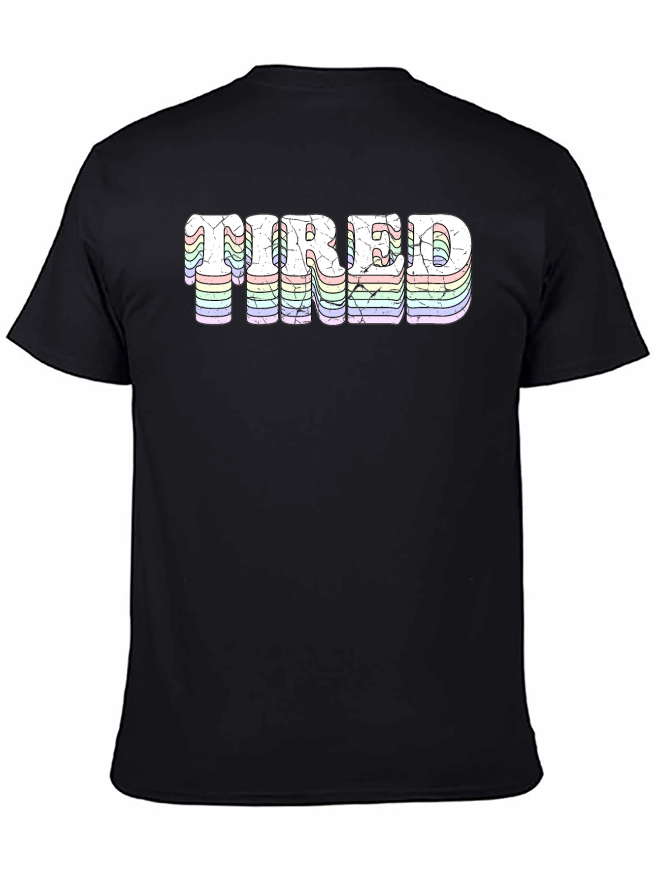 Tired T-Shirt - Retro Pastel Design