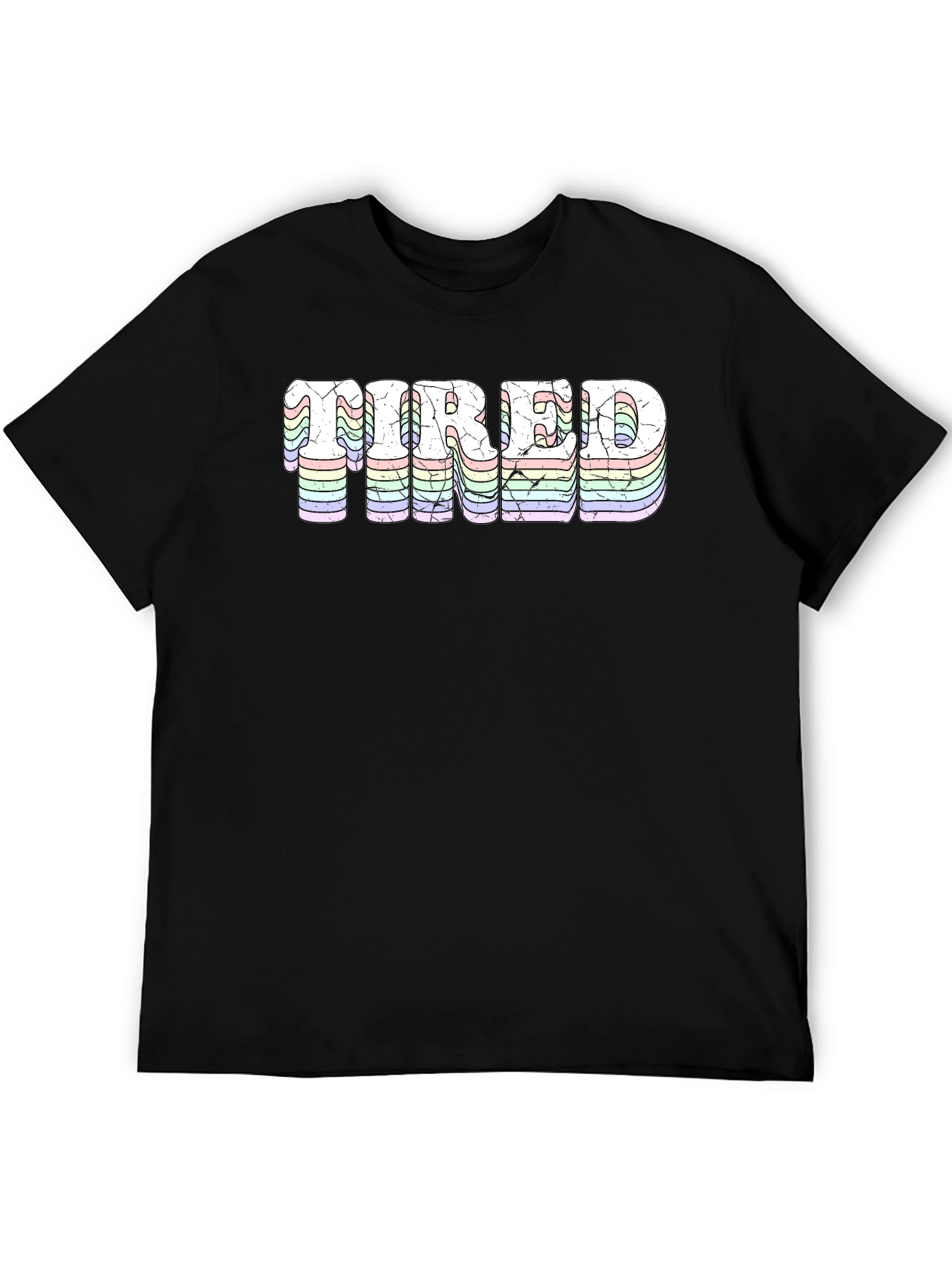Tired T-Shirt - Retro Pastel Design
