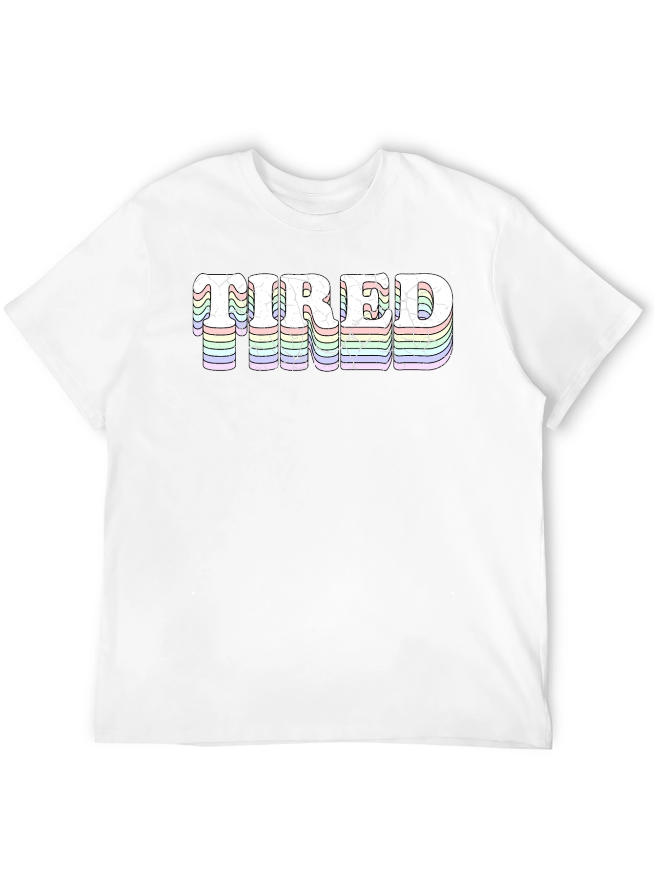 Tired T-Shirt - Retro Pastel Design