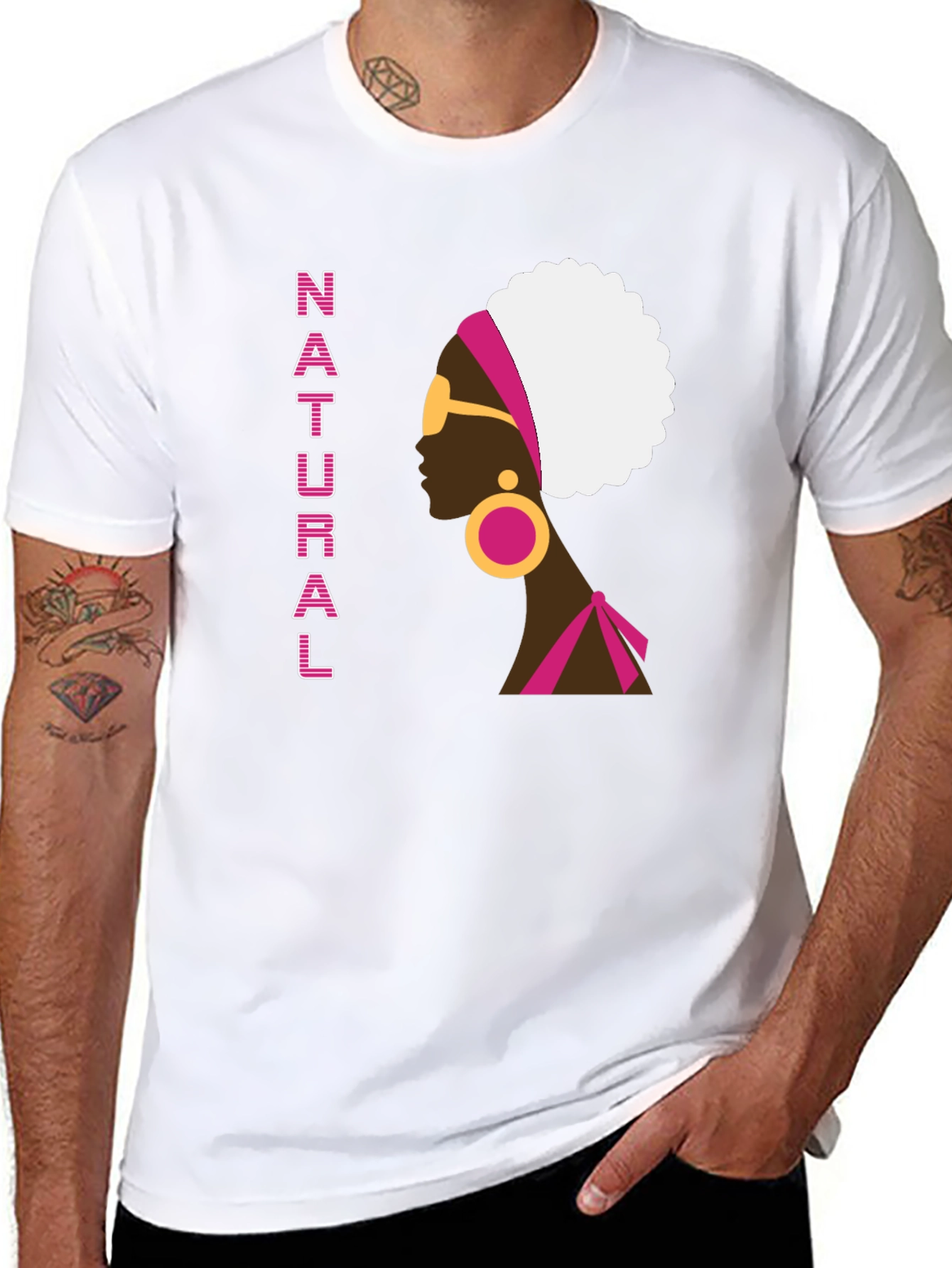 Natural Afro Black T-Shirt for Women