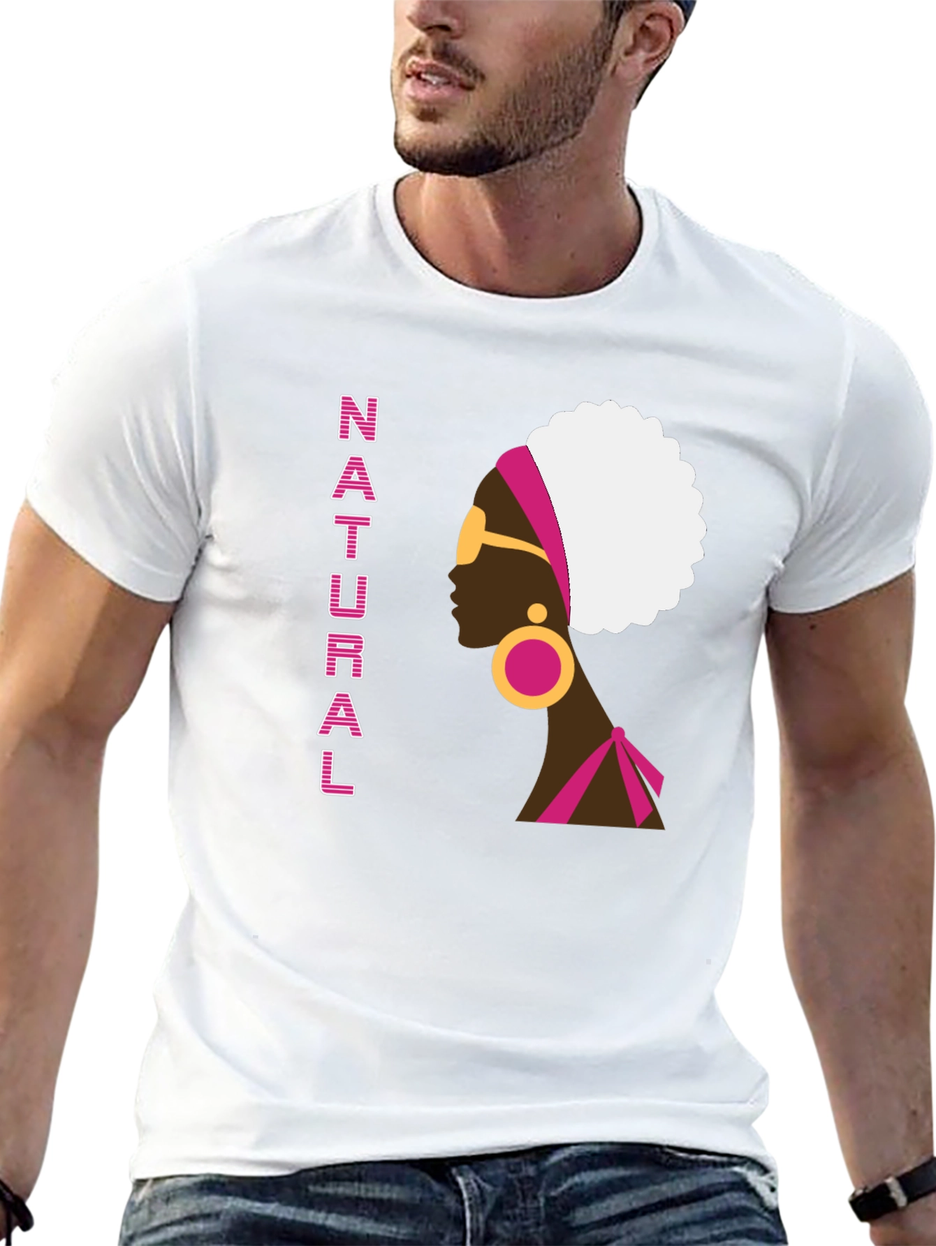 Natural Afro Black T-Shirt for Women