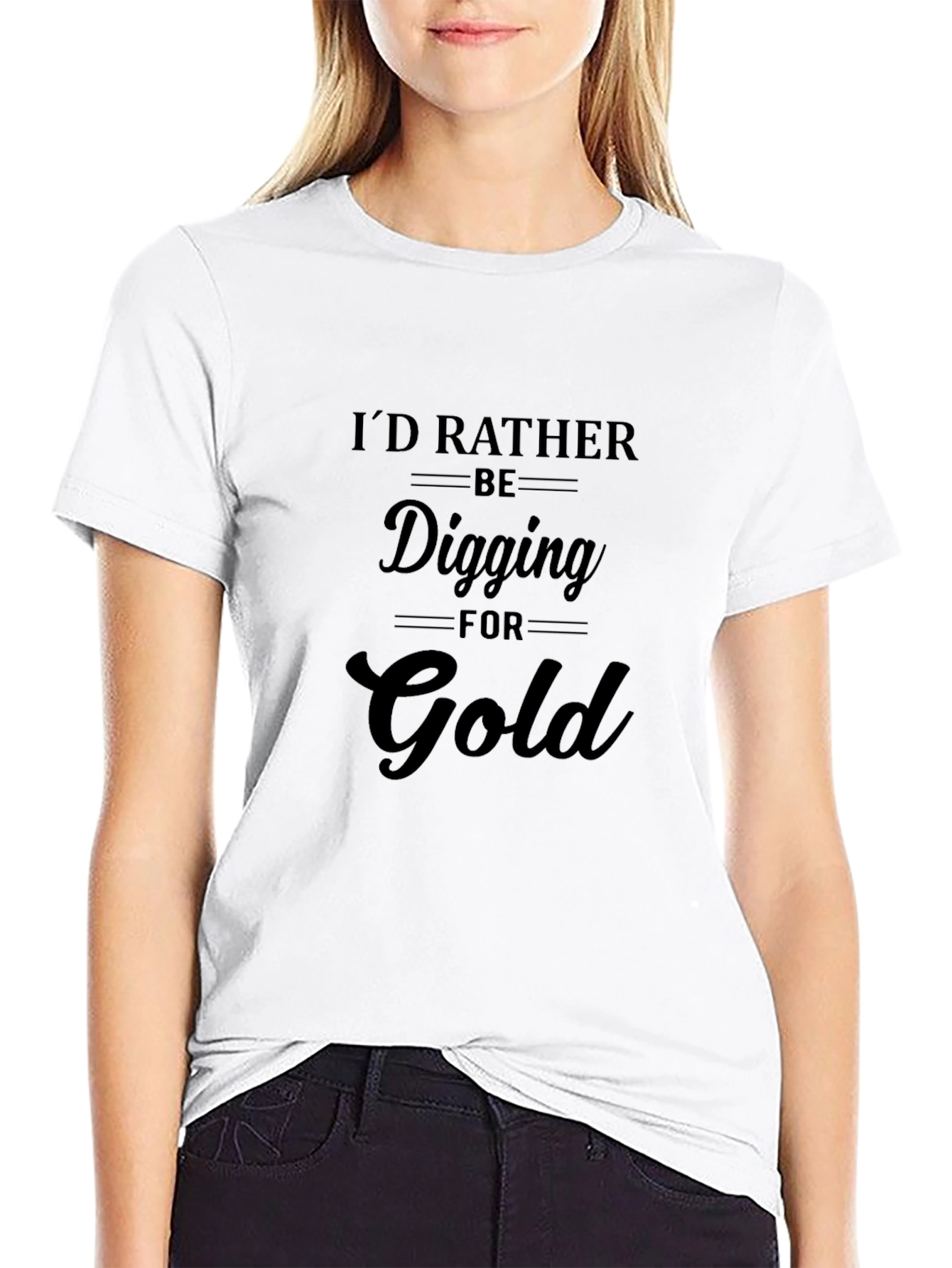 Digging For Gold Black Tee Shirt