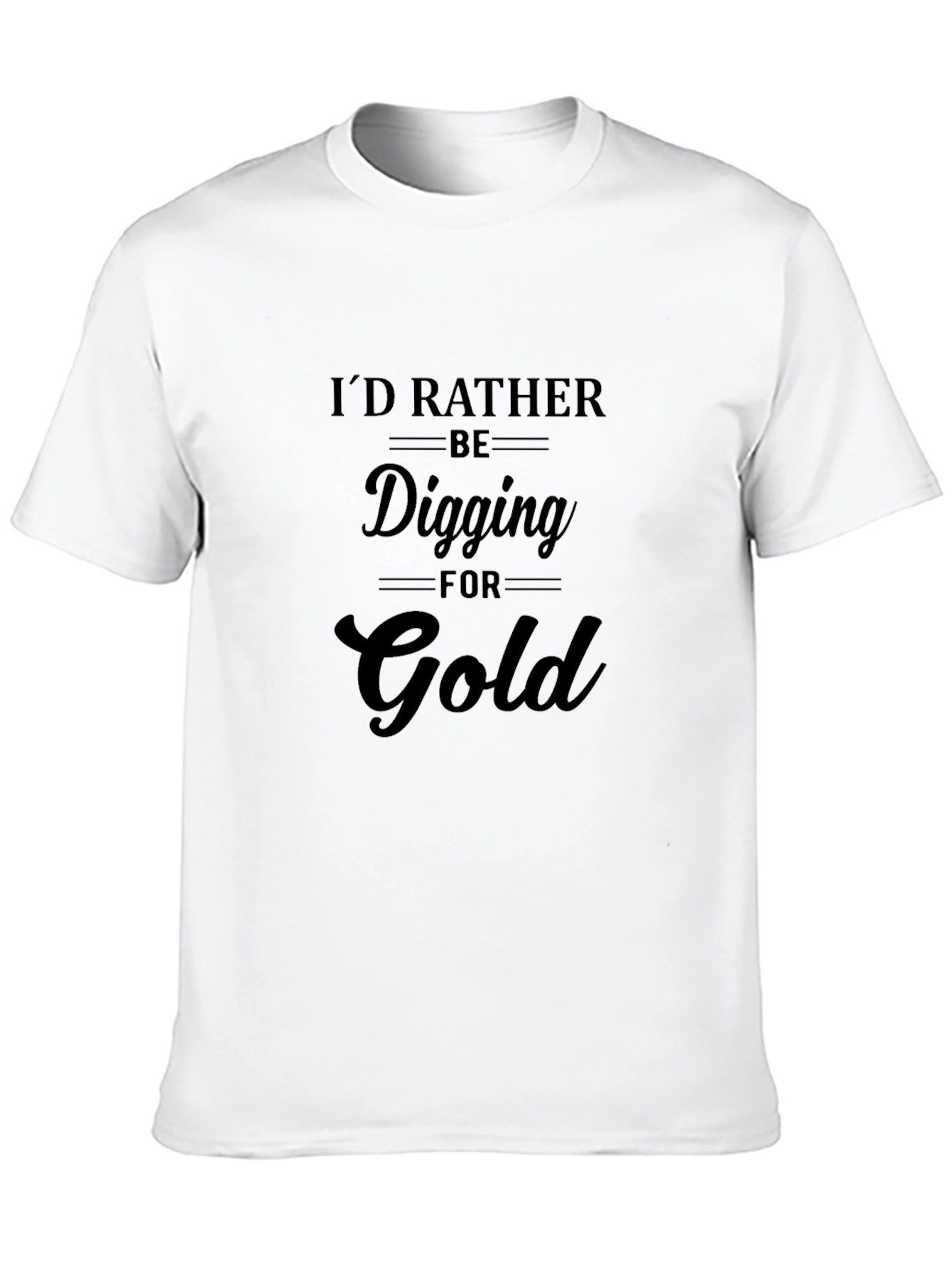 Digging For Gold Black Tee Shirt