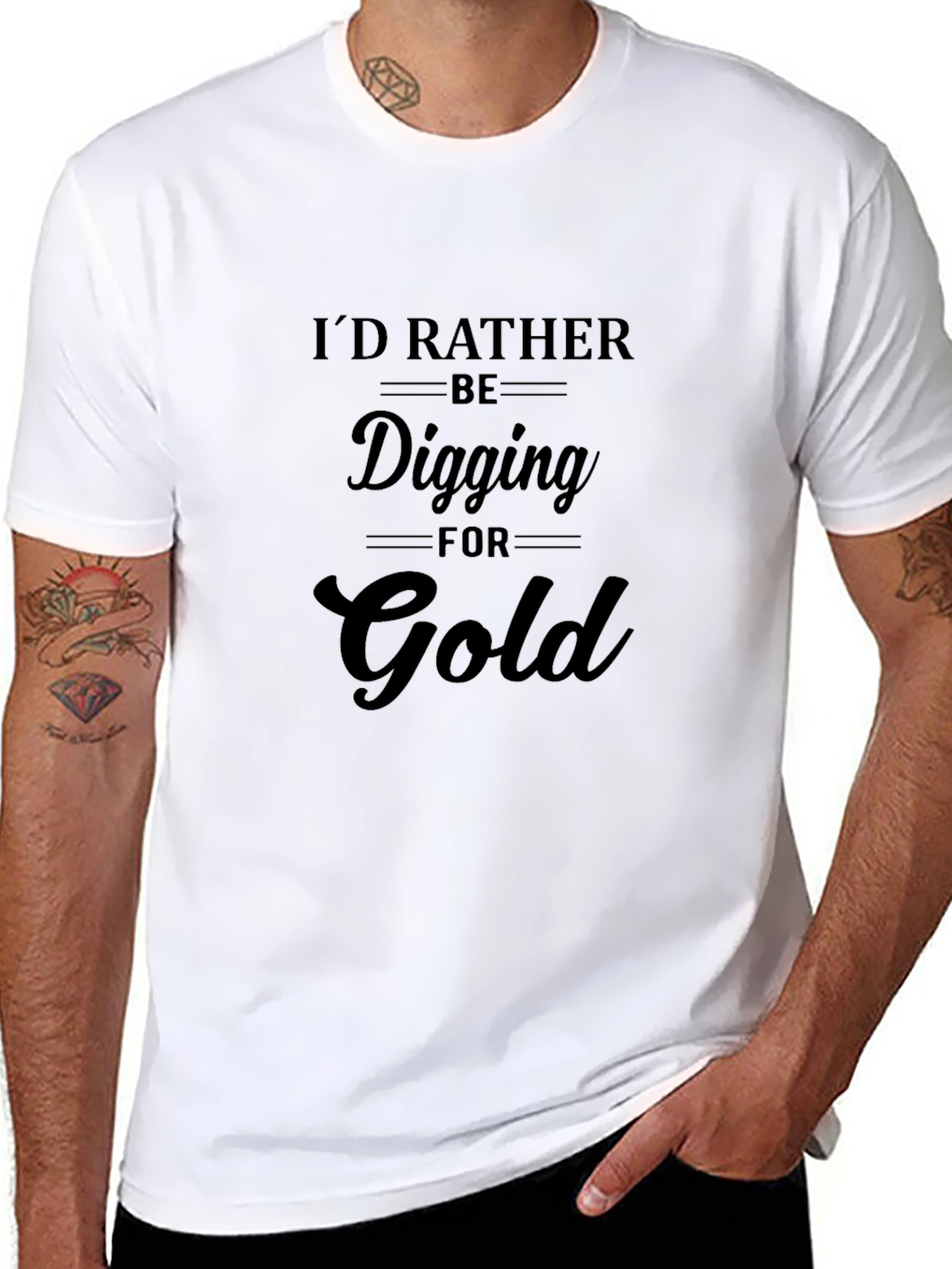 Digging For Gold Black Tee Shirt