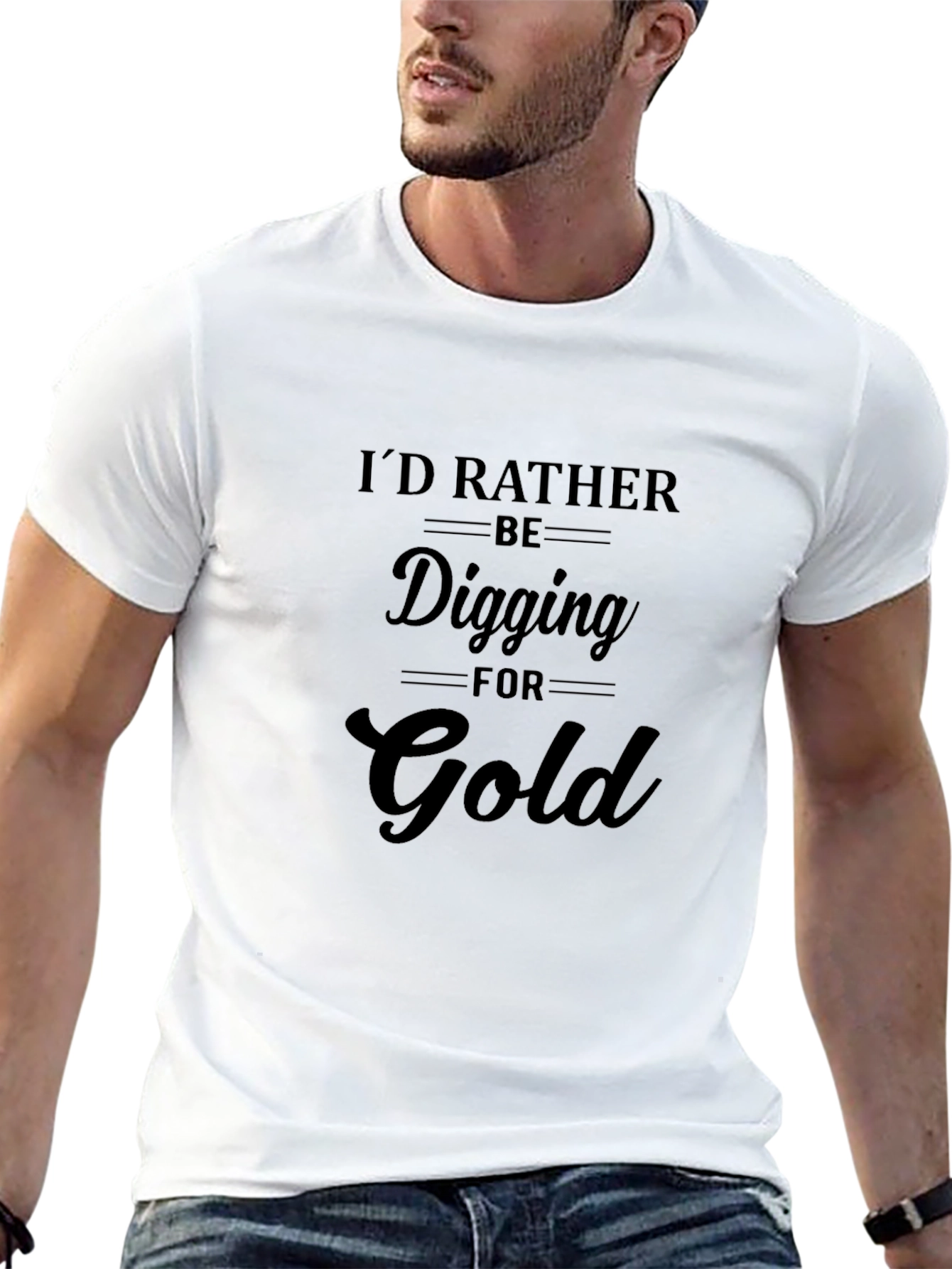 Digging For Gold Black Tee Shirt