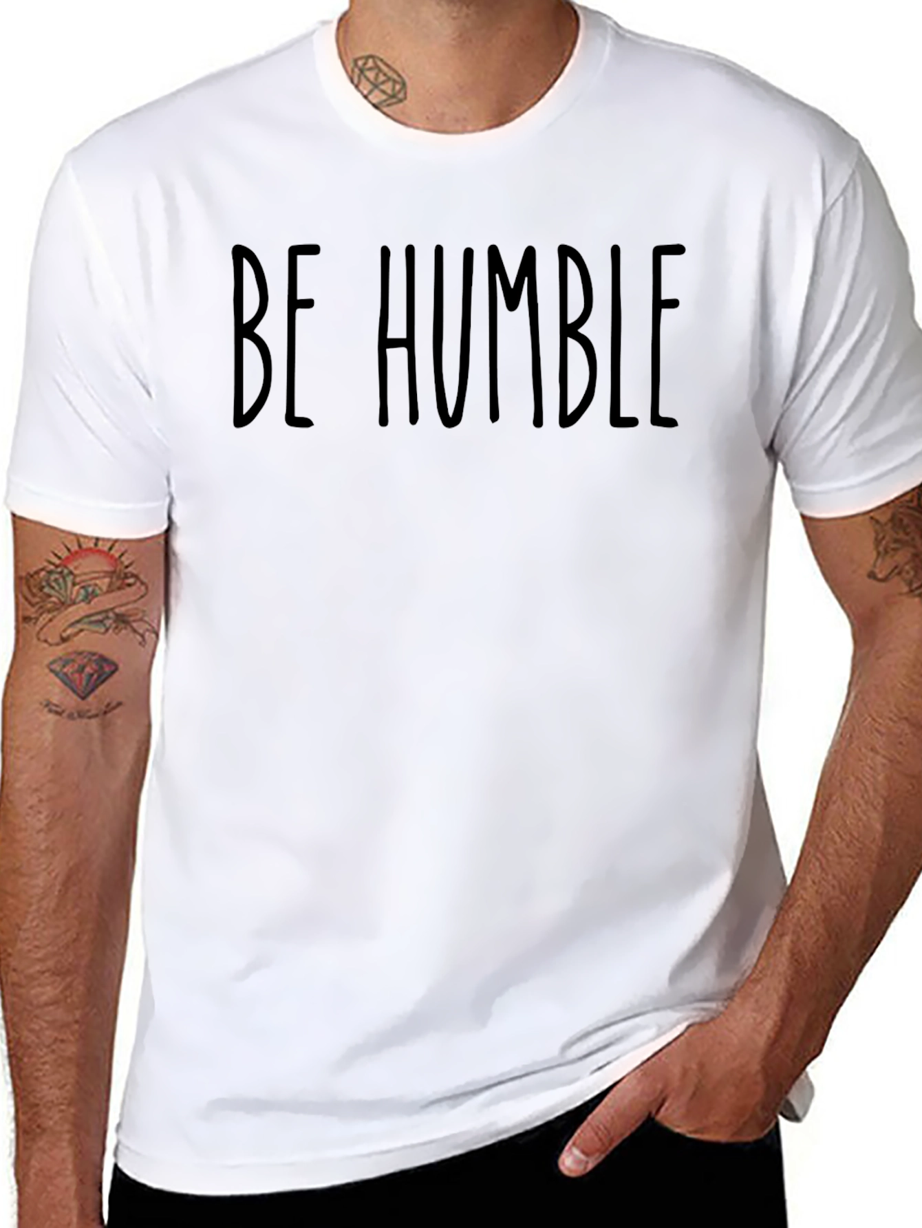 Be Humble Black Graphic T-Shirt