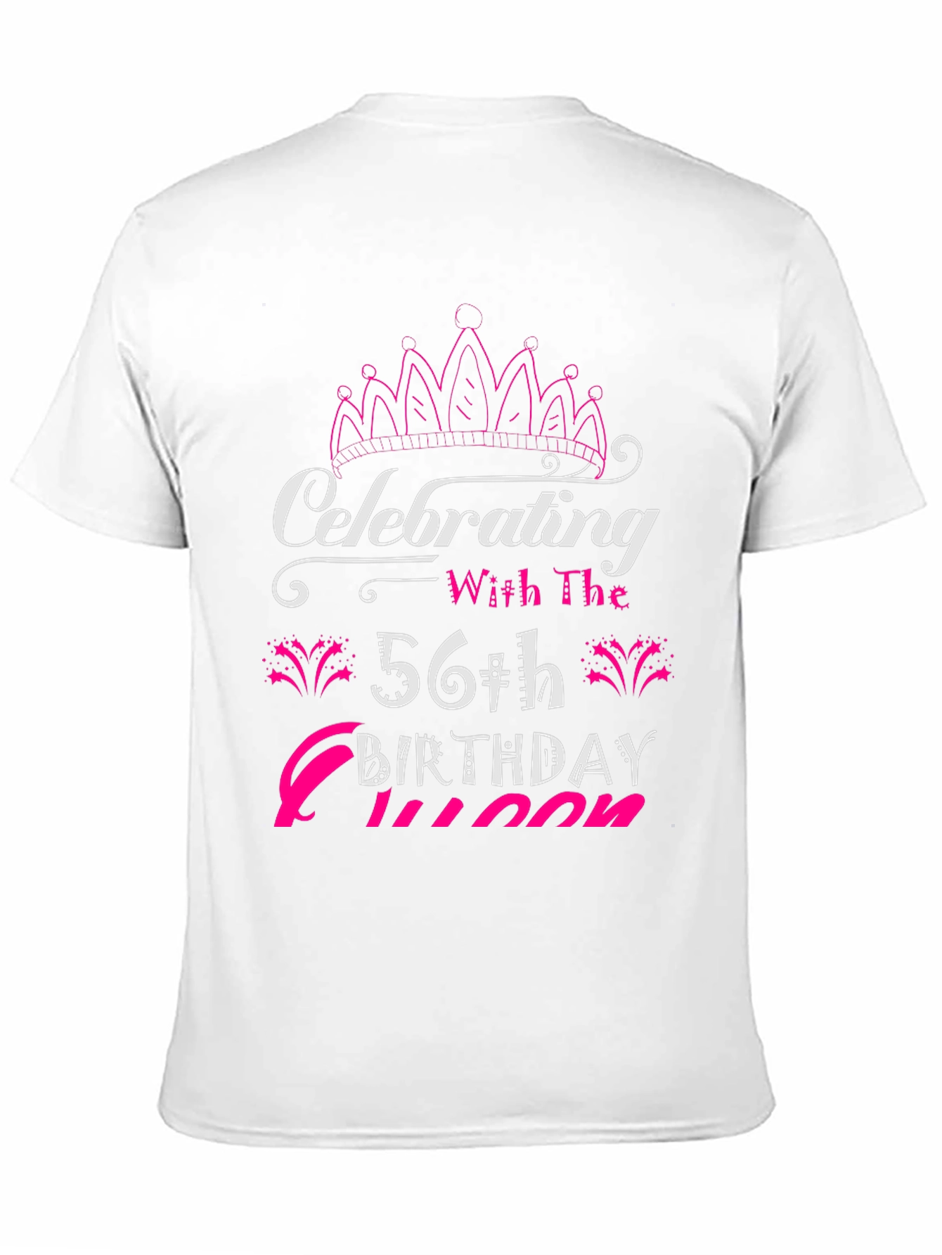 56th Birthday Queen Black T-Shirt