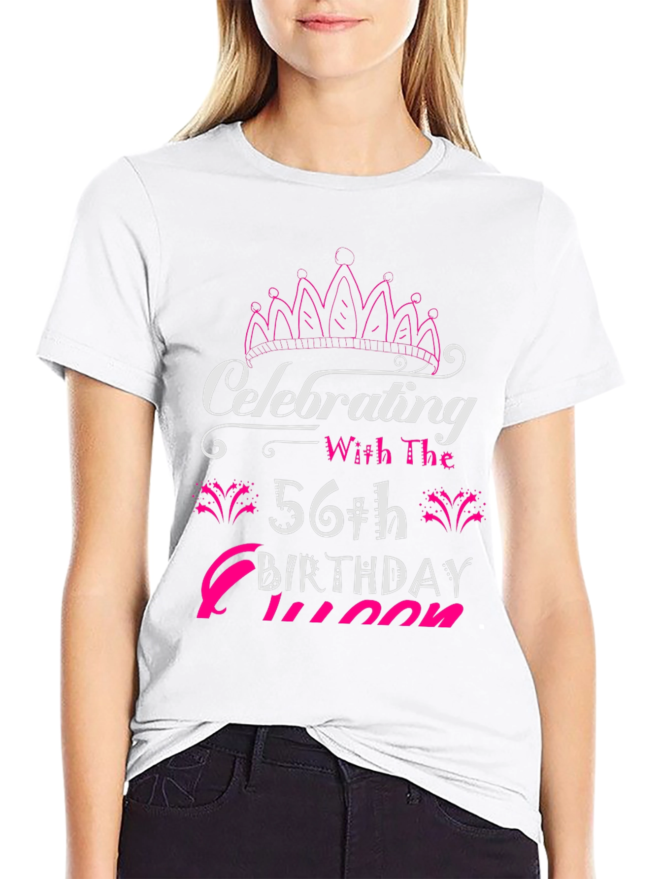 56th Birthday Queen Black T-Shirt