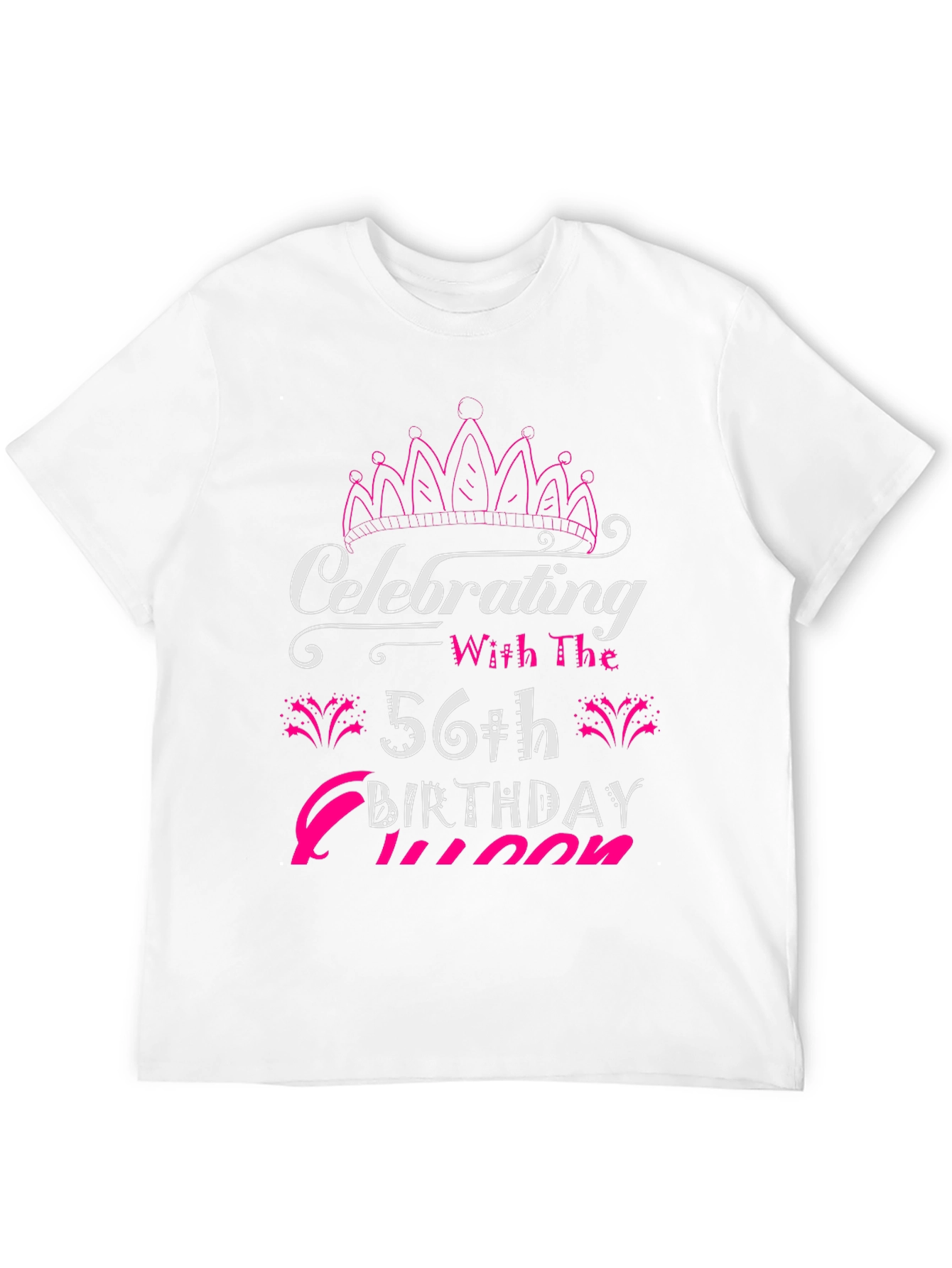 56th Birthday Queen Black T-Shirt