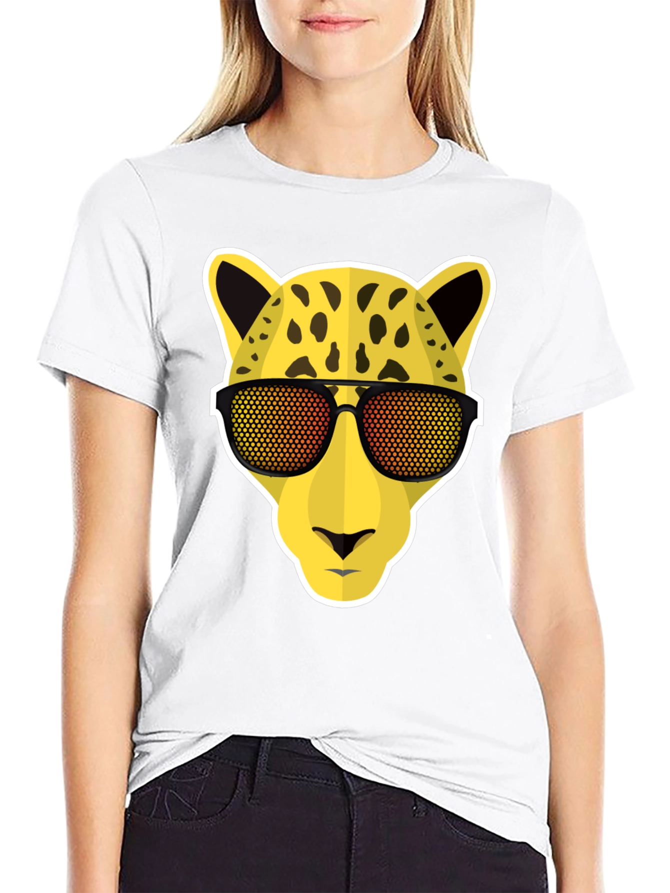 Cool Cheetah Tee: Fun Animal Graphic T-Shirt