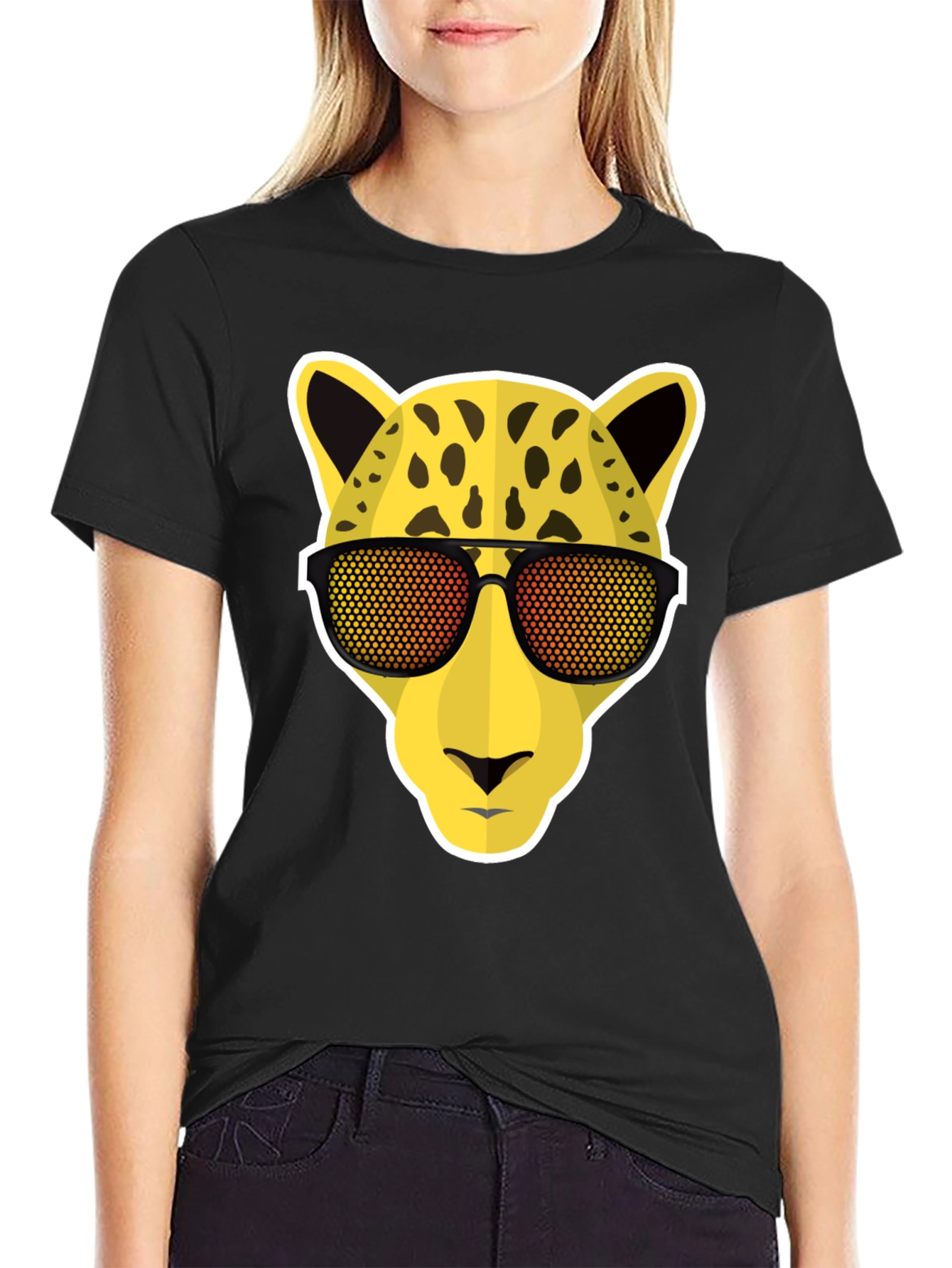 Cool Cheetah Tee: Fun Animal Graphic T-Shirt