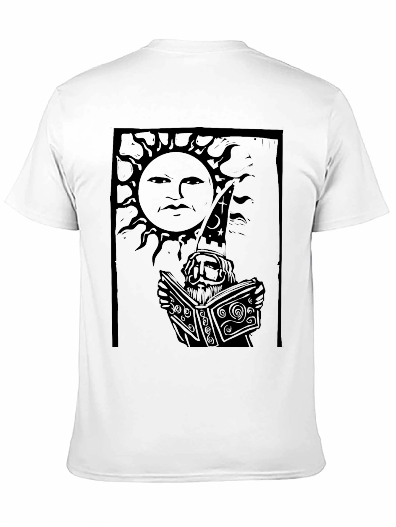 Mystic Sun Reader Graphic Tee - Black